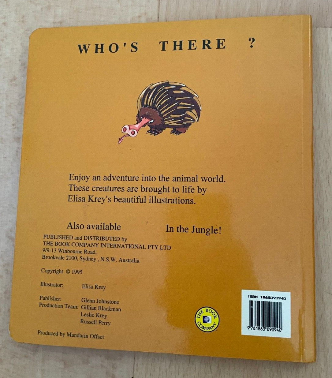 WHO’S THERE? IN THE WILD. GRRUNT. ELISA KREY. 19 BY 17 CM. BOARDED. 1863090940