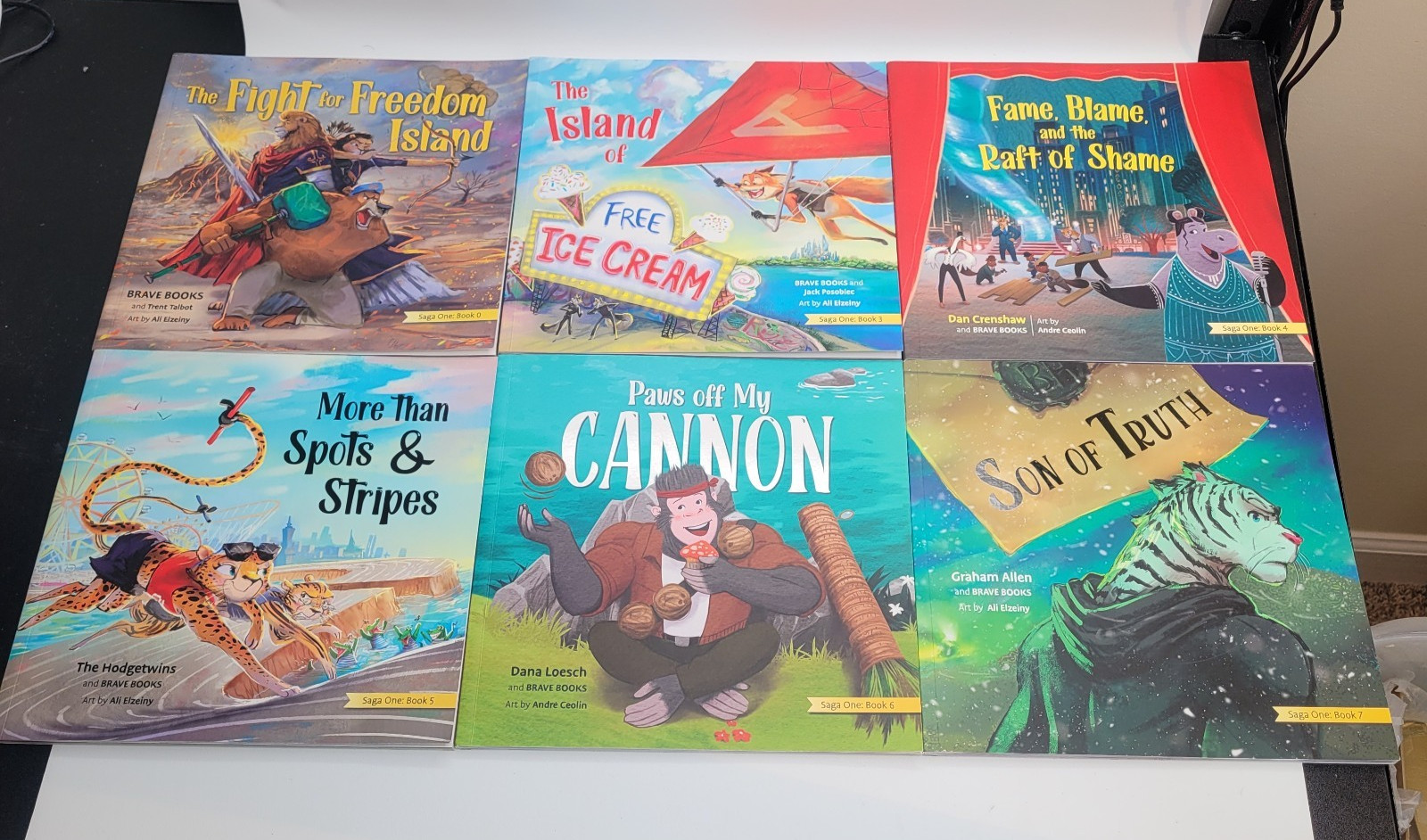 Brave Books Saga 1 Lot 0 3 4 5 6 7 Set + Home of the Brave Wall Poster Map