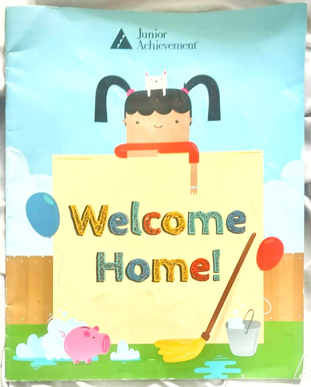 🟠Welcome Home Junior Achievement Chapbook Picture Book Illustr Business Age 4-8