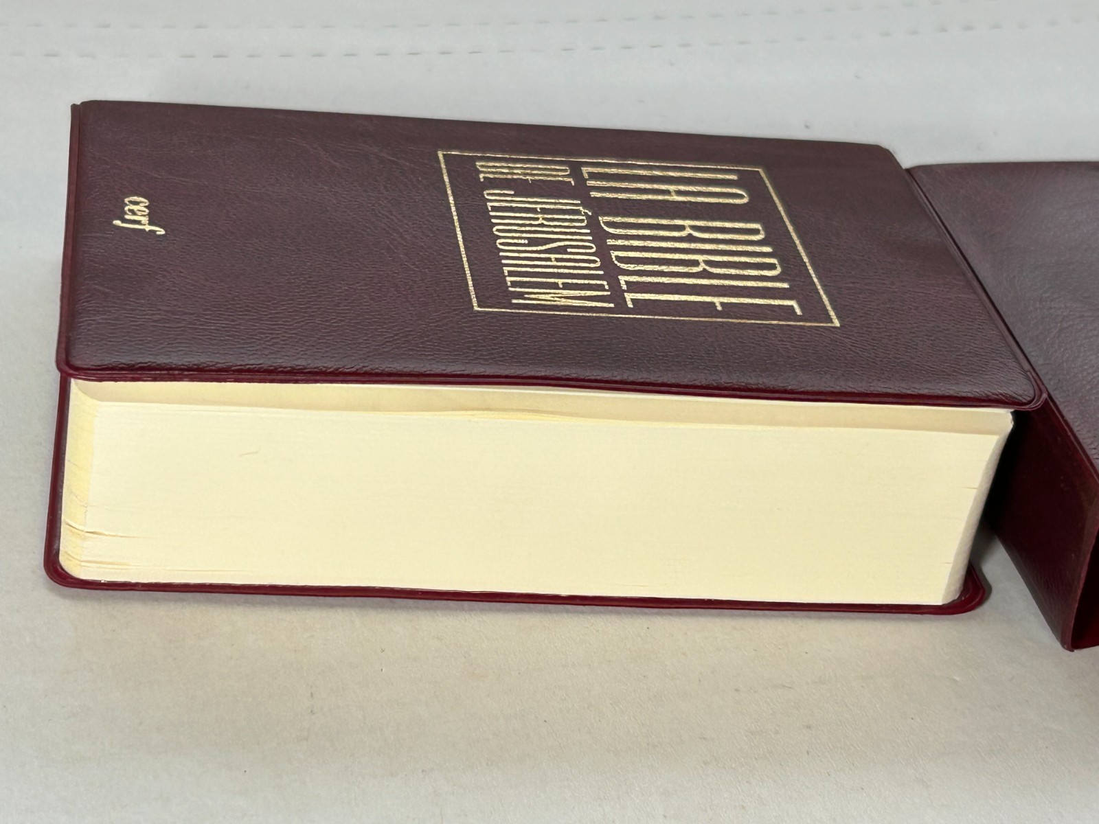 La Bible De Jerusalem French Mini Pocket Bible 2000 Desclee De Brouwer – in Case