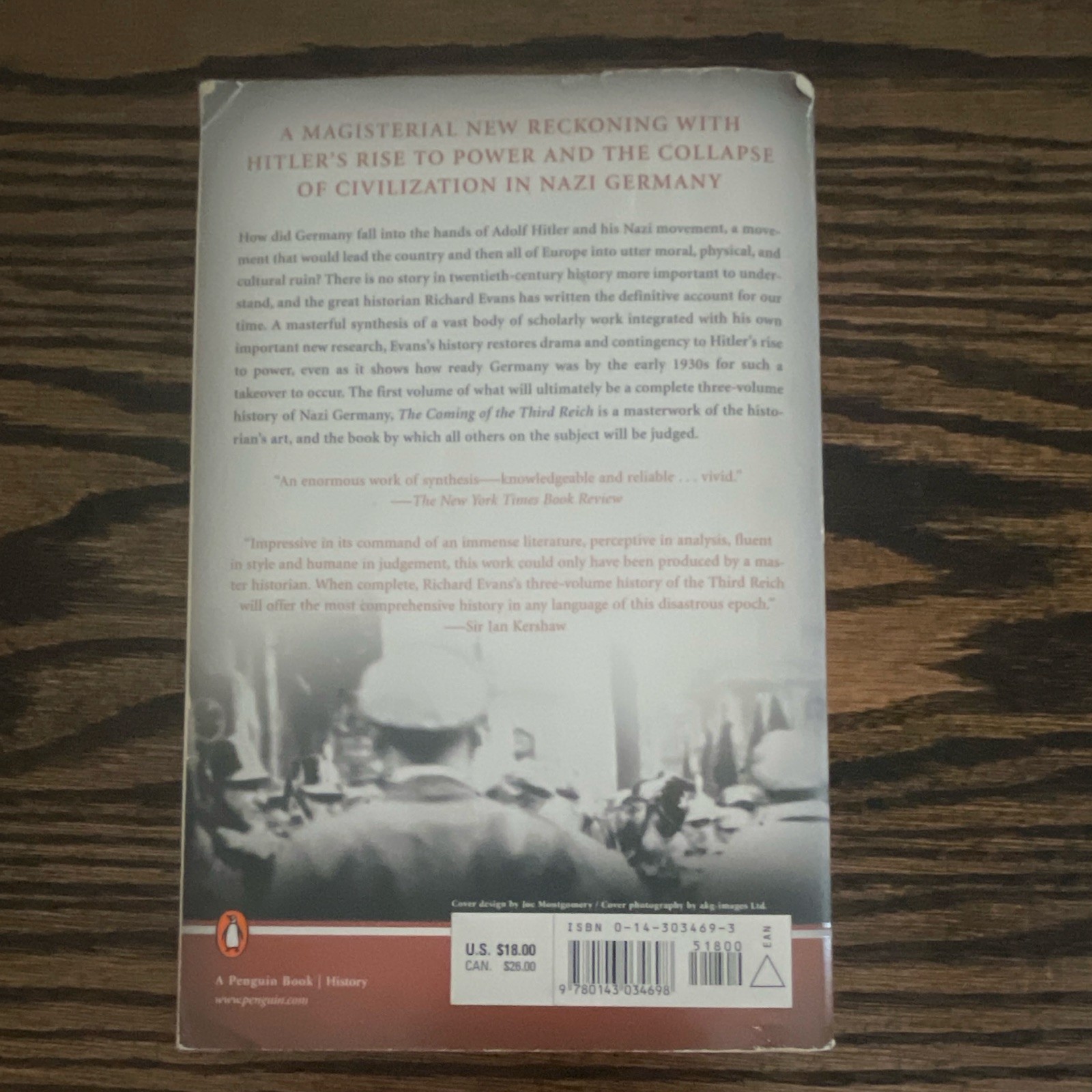Richard J. Evans The Coming of the Third Reich Vol 1 2005 PB Penguin WWII