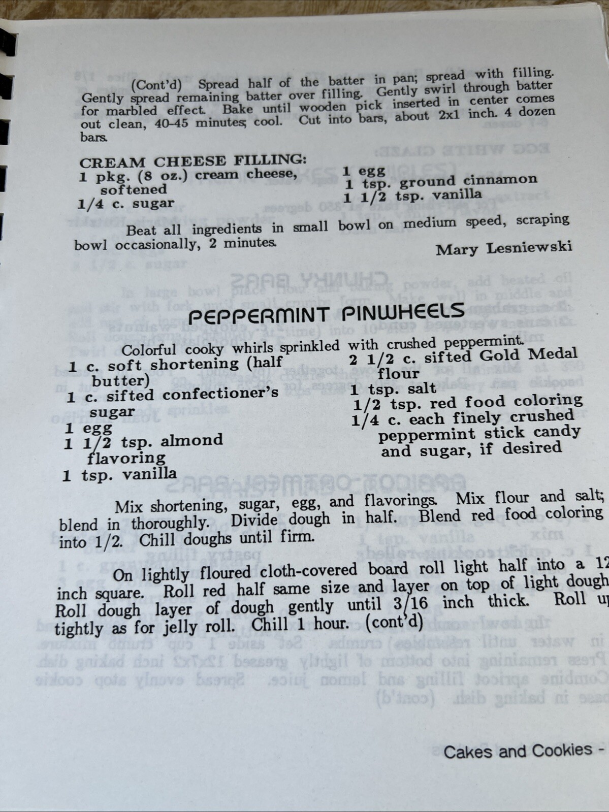 Cherished Recipes Old &d New St. Peter The Apostle Church Parsippany NJ Spiral