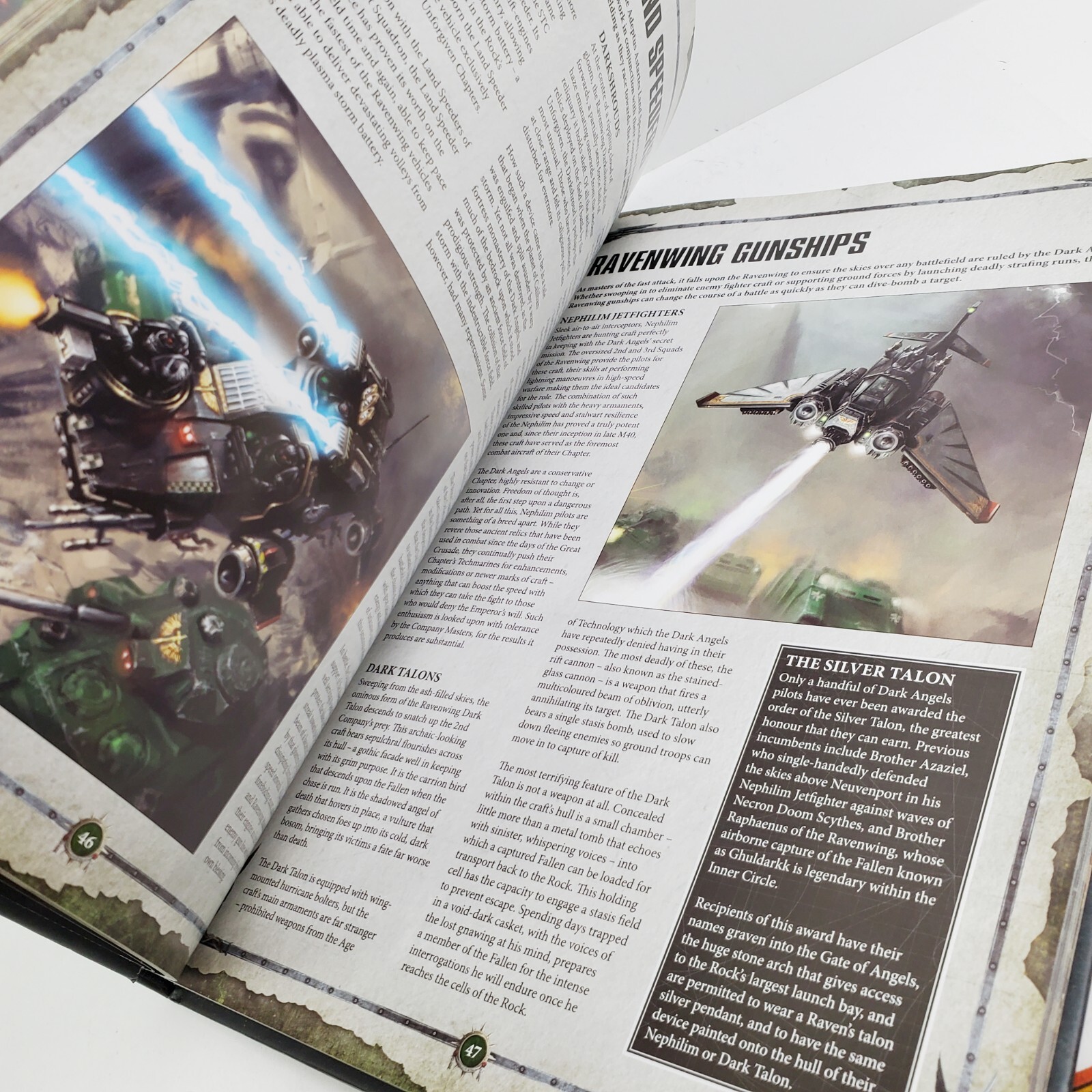Warhammer 40k Codex Adeptus Astartes Dark Angels Book Hardcover Sons of Lion