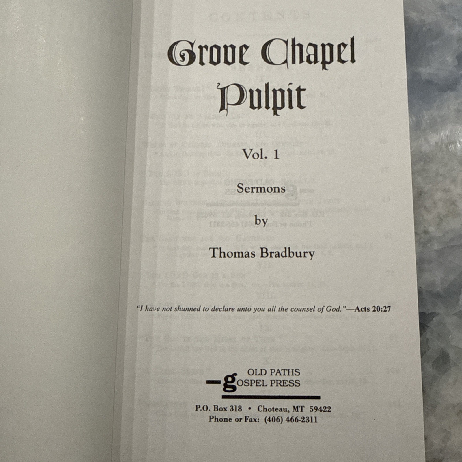 Grove Chapel Pulpit: Sermons by Thomas Bradbury (Vol 1–8, PB)-Baptist, Theology
