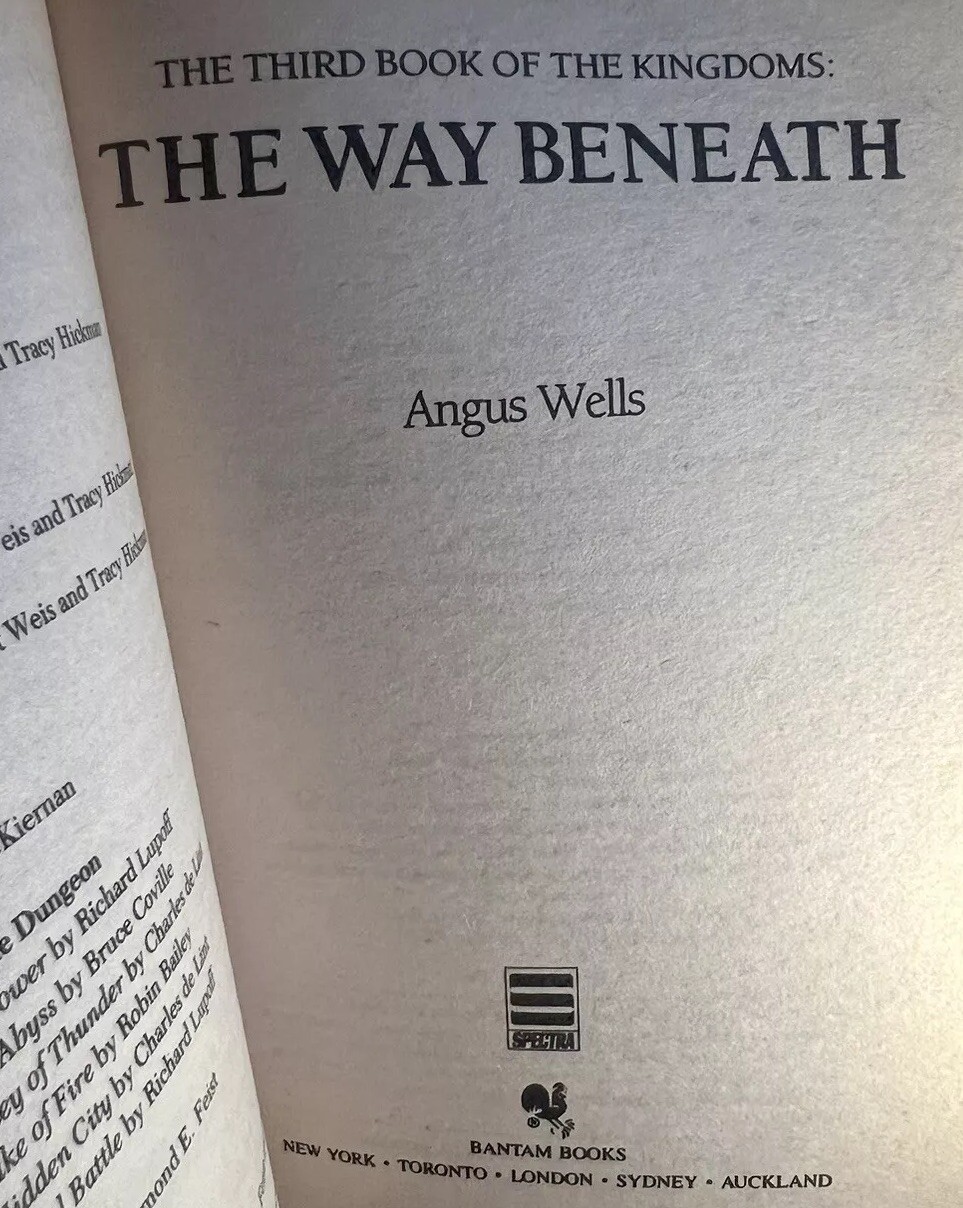 The Kingdoms by Angus Wells Compete Trilogy Set – Bantam 1st Edition Paperback
