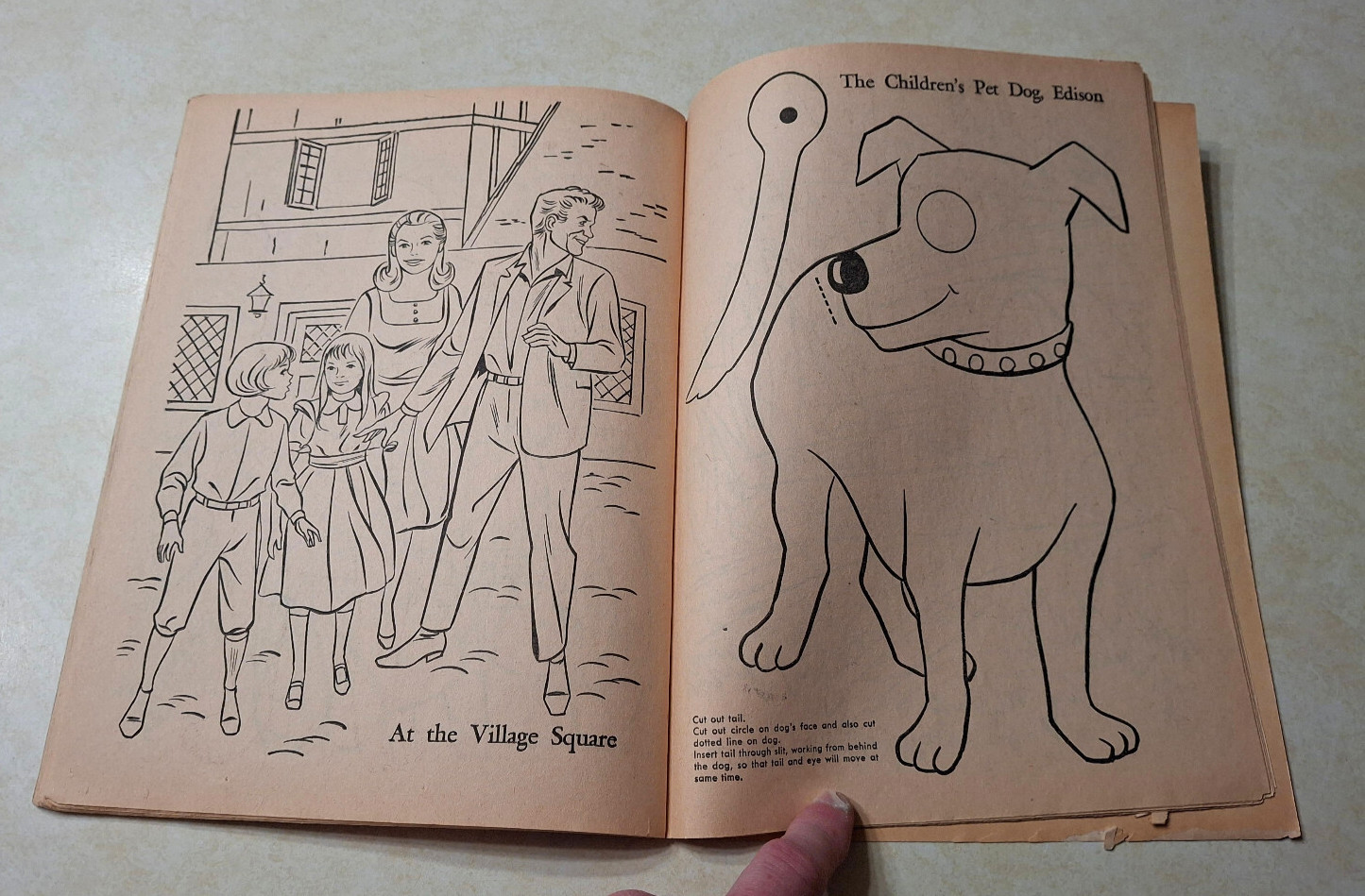 Vintage Chitty Chitty Bang Bang Coloring Book 1969 Dick Van Dyke Fun & Activity