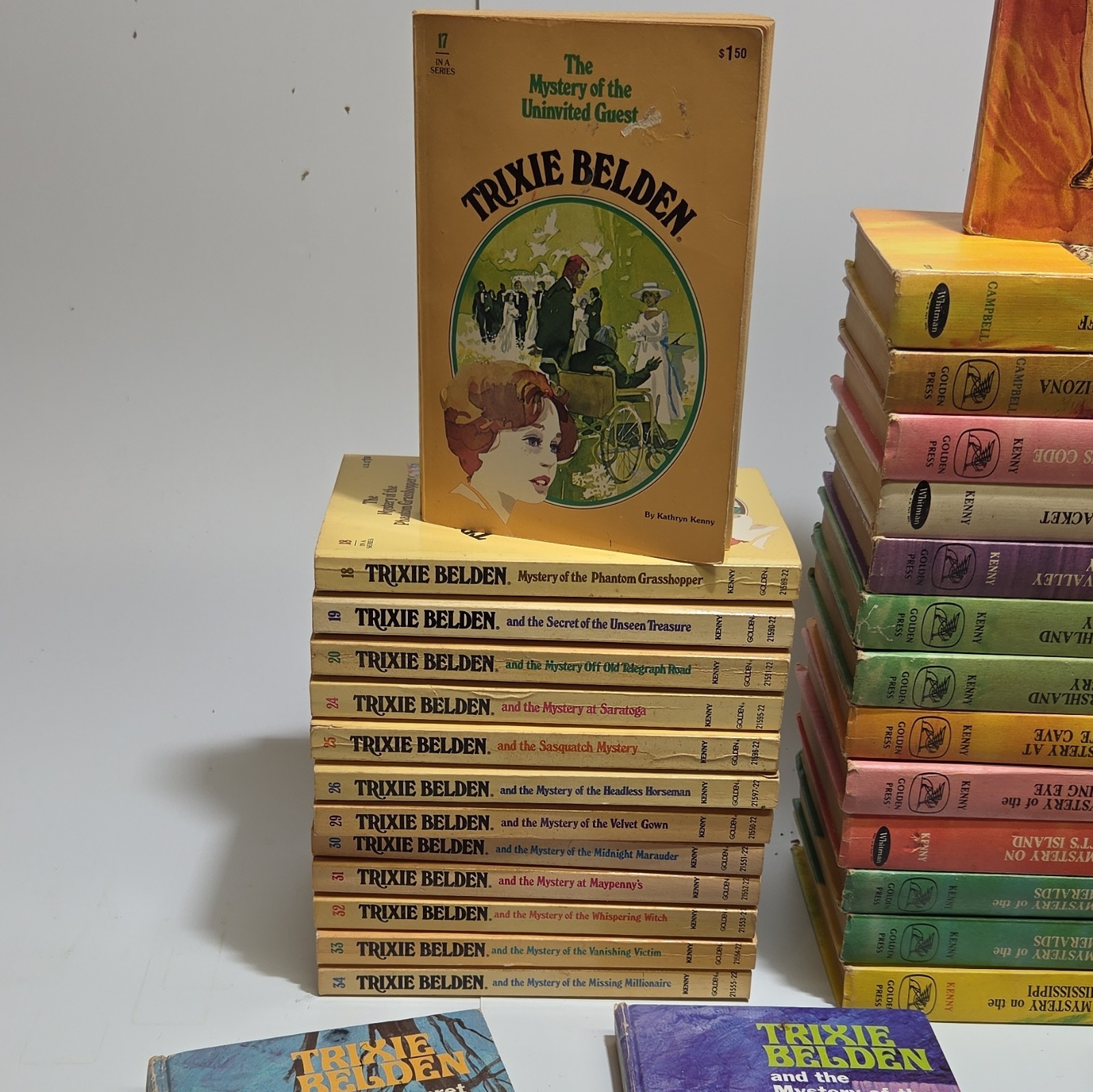 Trixie Belden Hardcover Book Lot Mystery Series Kenny/Campbell Ages 9-12