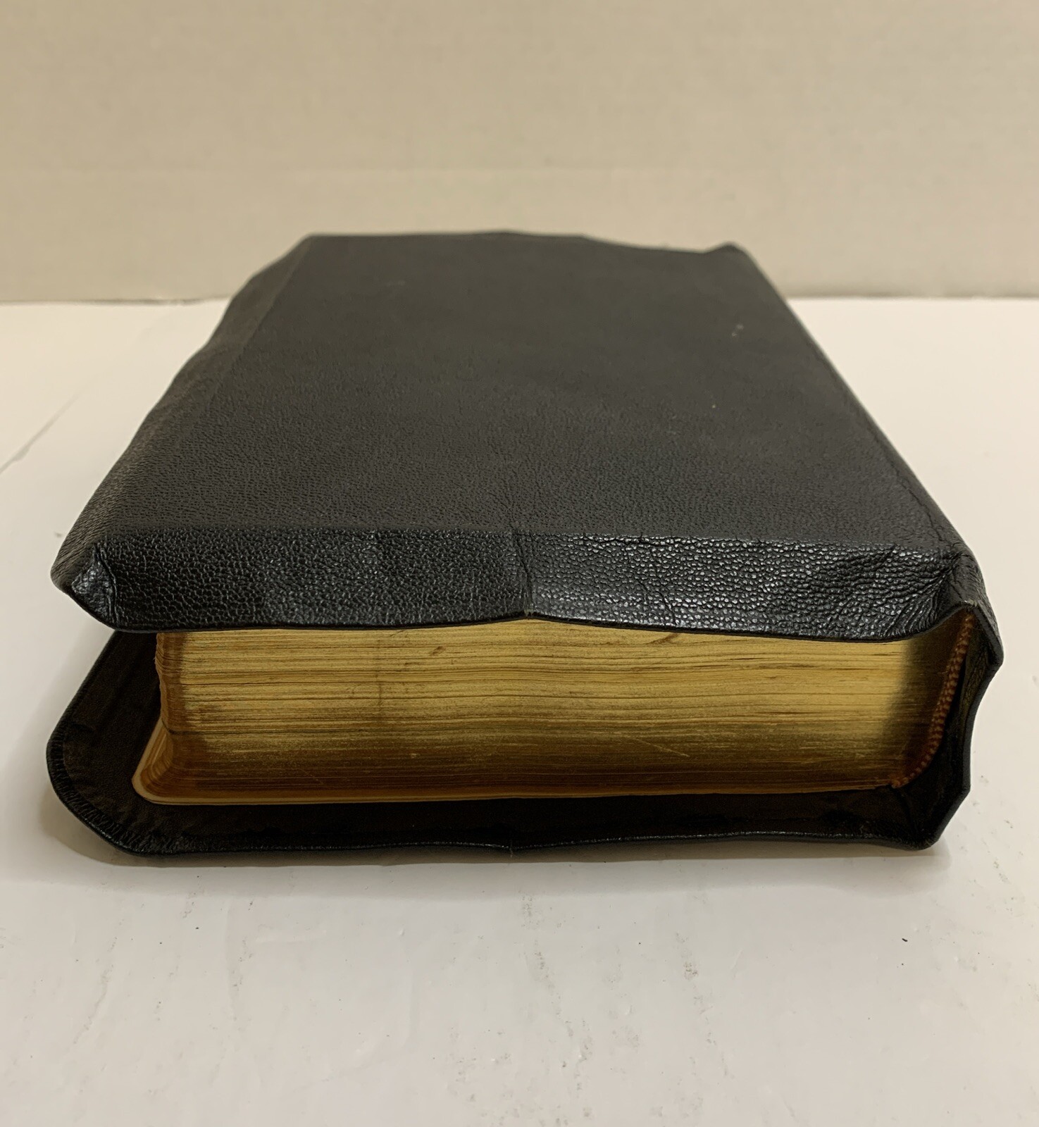 The Holy Bible 1950 Golden Book Edition Thumb Leather Binding KJV USA