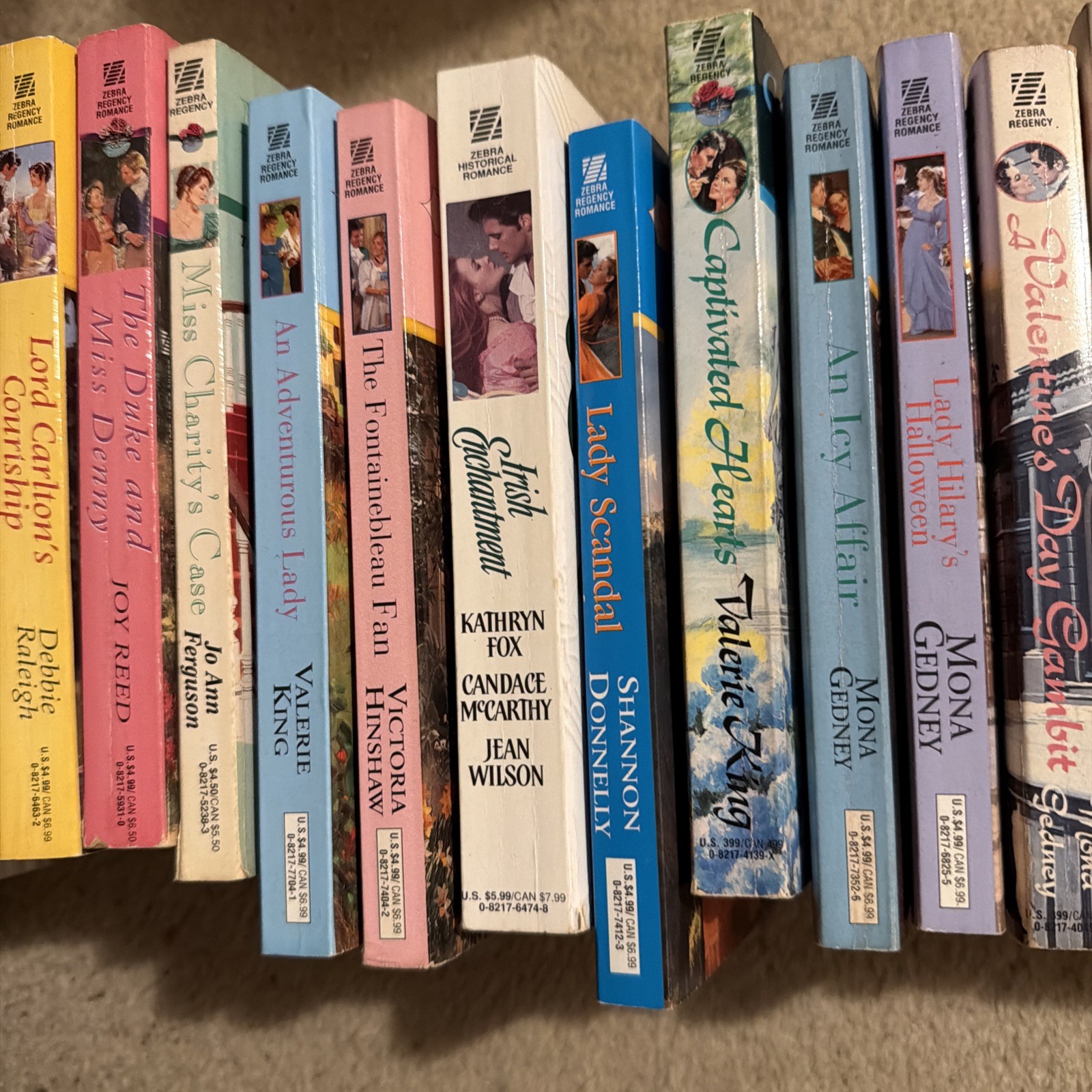 Lot Of 39 Zebra Regency Romance Books Paperbacks Vintage Novels 1990’s-2000’s VG