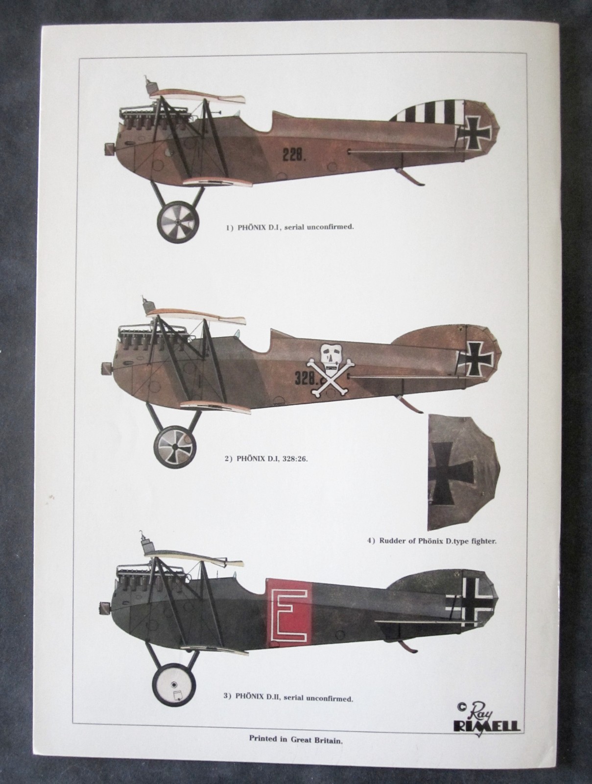 1992 Windsock Datafile #31-Phonix D.l-ll–WWl Military Aircraft-Modeler Plans