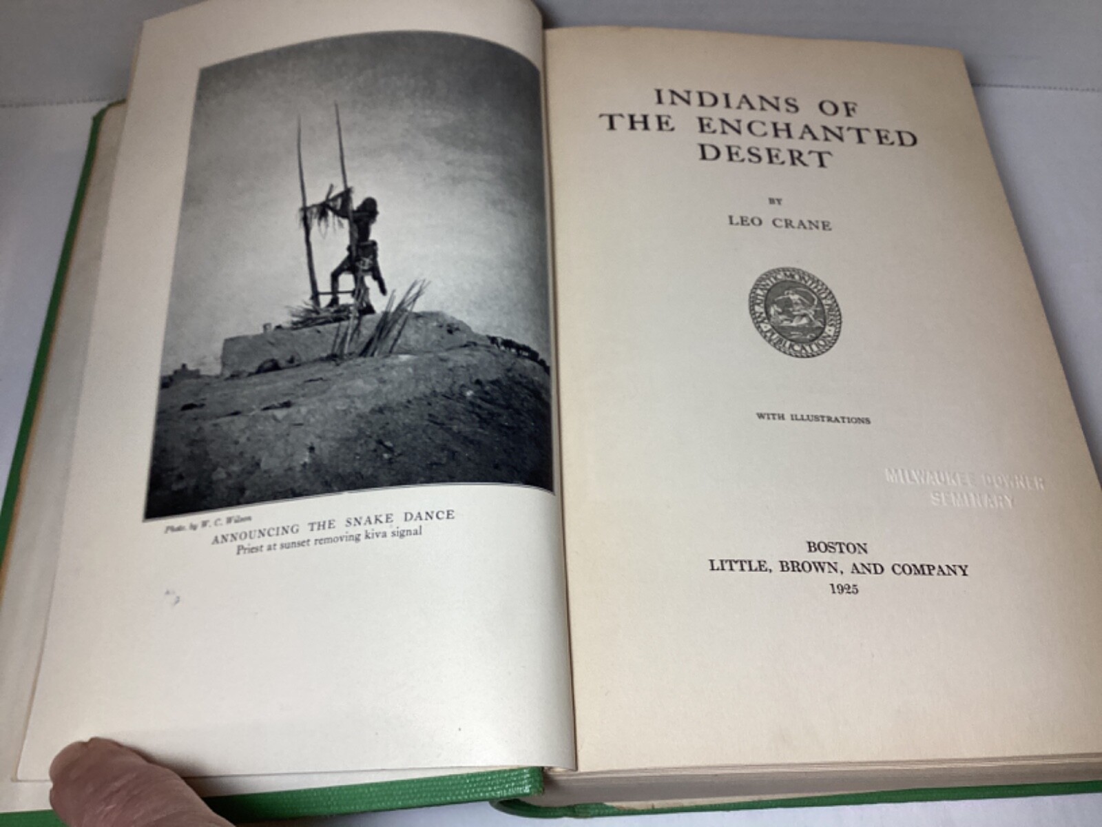 Indians Of The Enchanted Desert 1925 Leo Crane Hardcopy 364 Pages Vintage