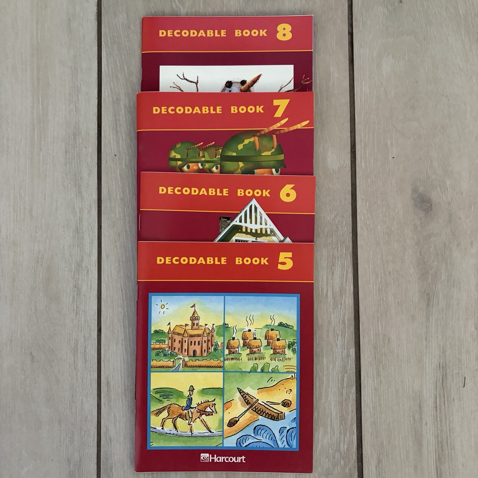 Harcourt Decodable Books Set 5 6 7 8 Early Reader Phonics Softcover Lot Learning