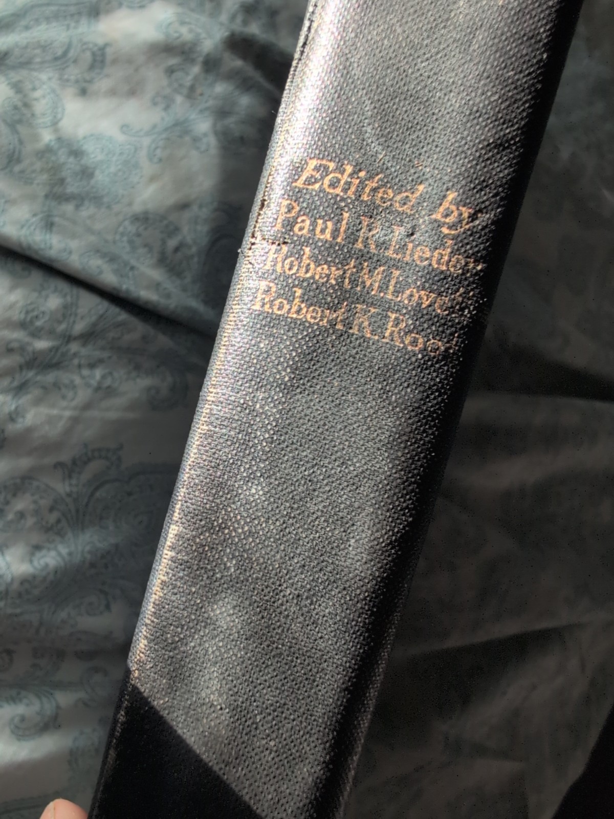 Vtg 1928 AQ British Poetry & Prose Hardcover Ornate Book Elizabethan Anglo-Saxt