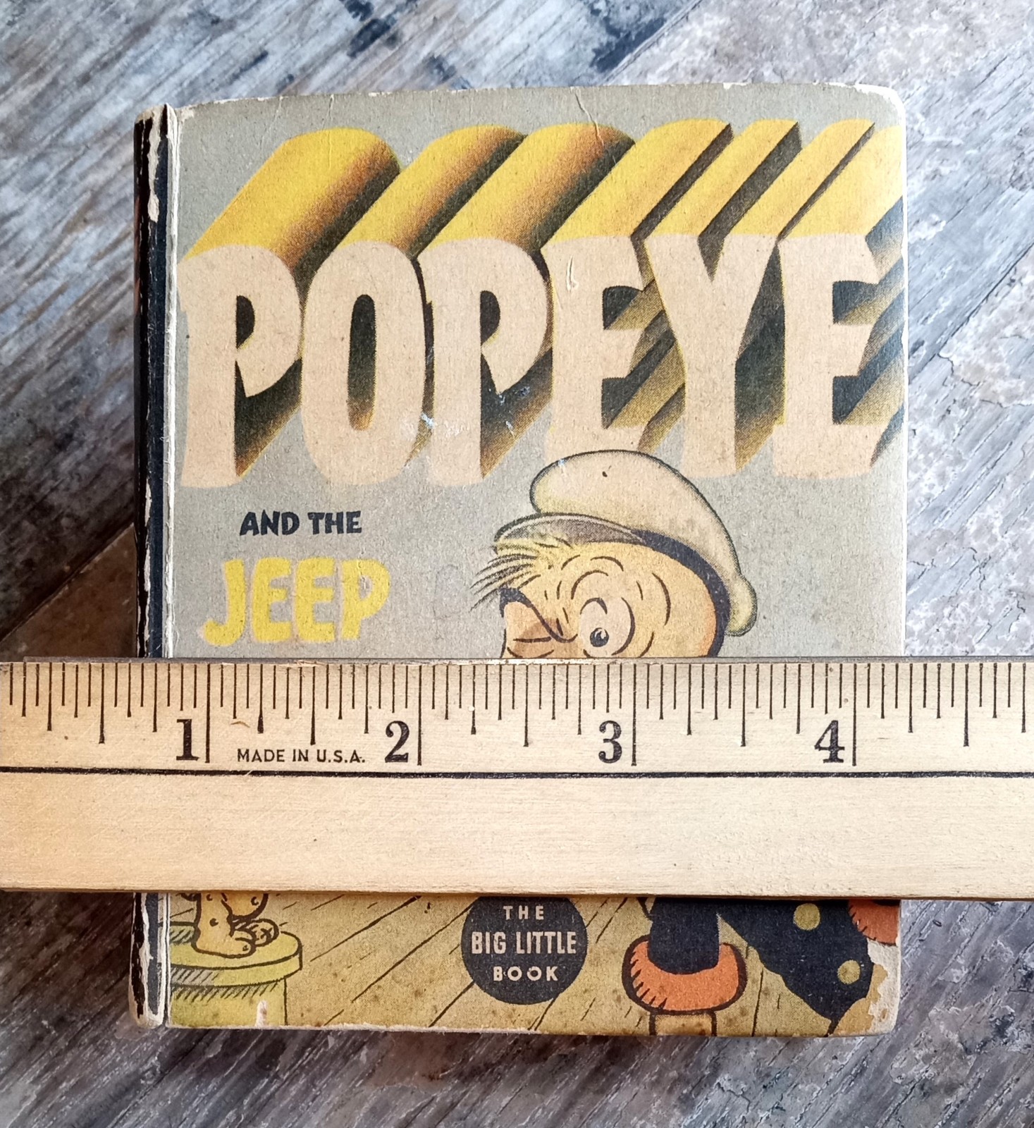 Popeye And The Jeep ~1937 Vintage Small HC~ E. C. Segar 30s Whitman Comic Illust