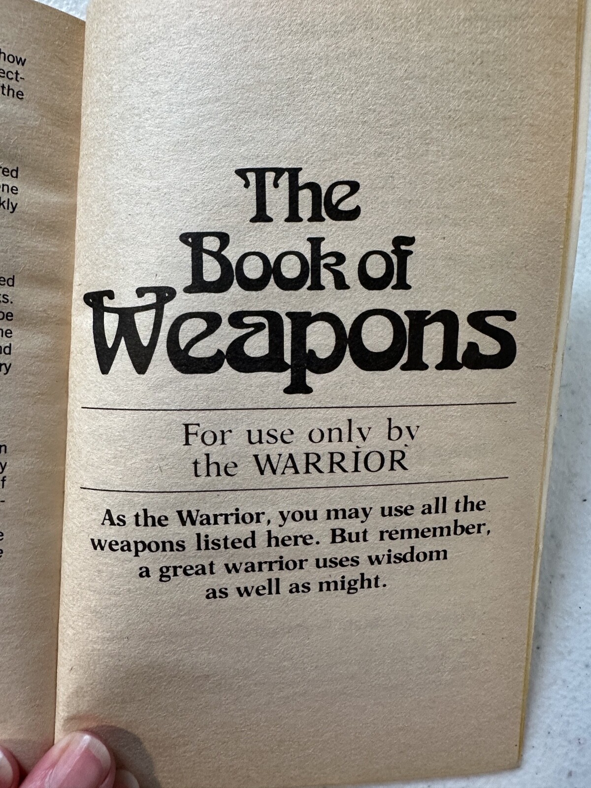 Wizards Warriors & You 1st ed PB 1986 Avon 17 choose adventure Barbarians Stine
