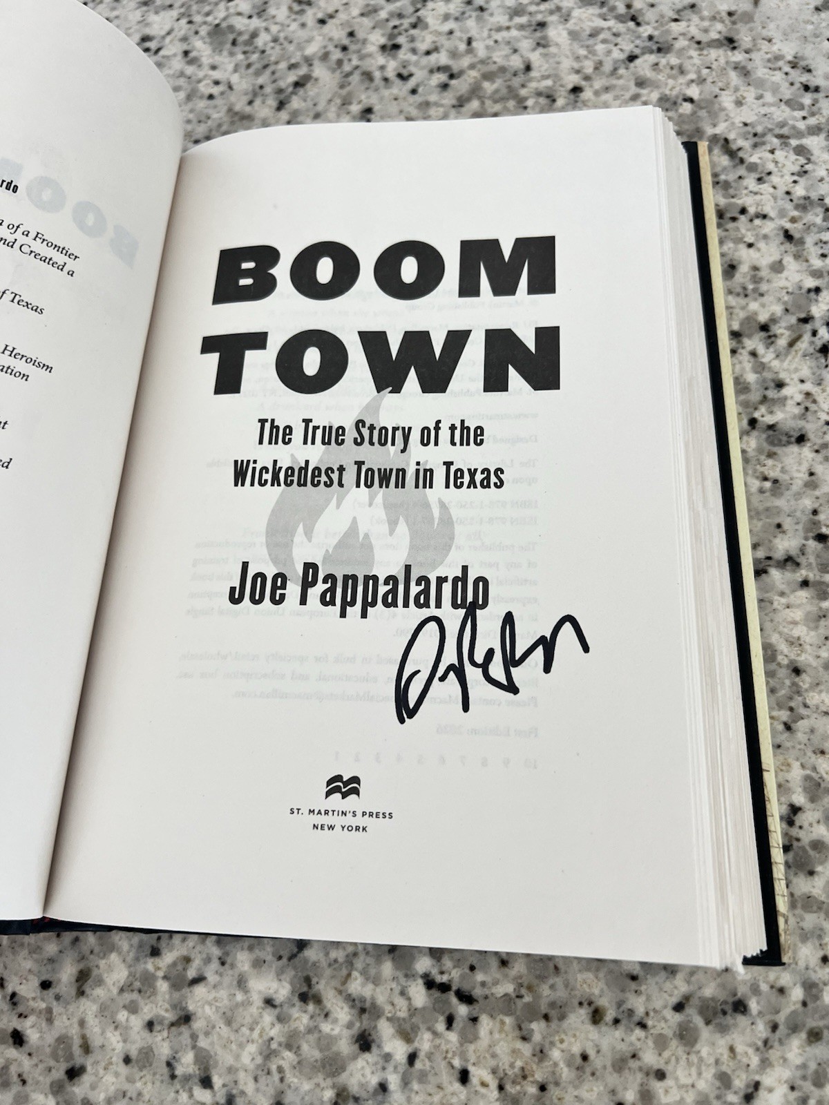 Joe Pappalardo Boomtown (Hardback) 2026 — Signed, VERY RARE
