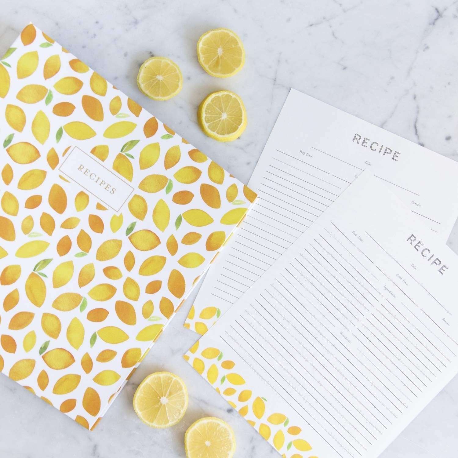 Timeless 8.5″ x 11″ Recipe Binder with Spill-Proof Sleeves for Keepsake Recipes