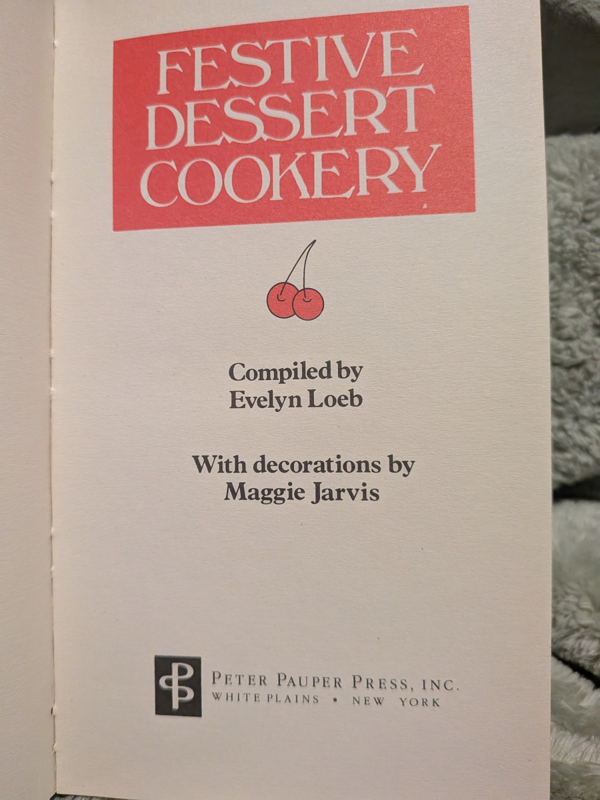 Vintage Peter Pauper Press Book Festive Dessert Cookery VERY RARE HARD TOO FIND