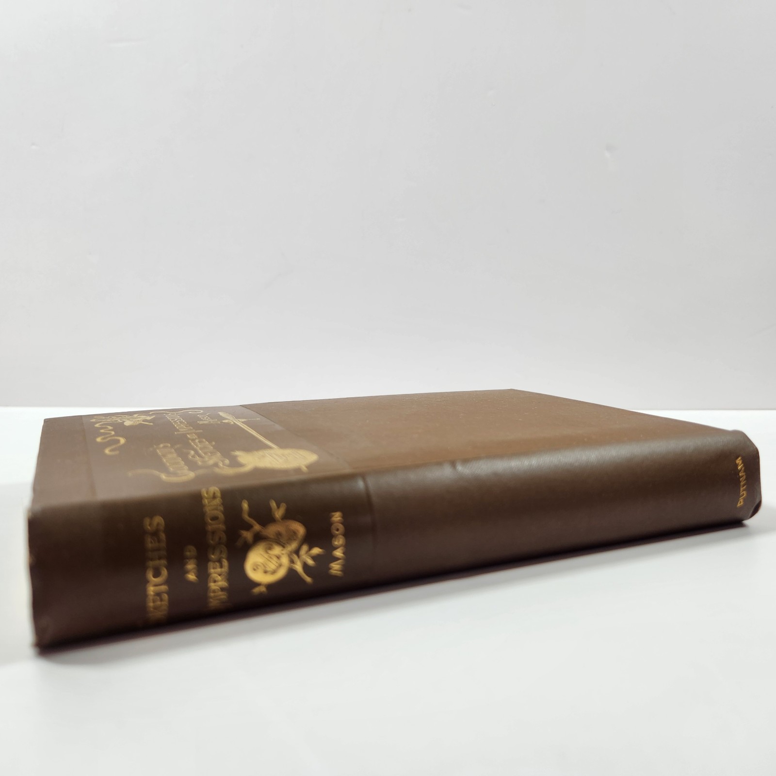 Goodwins Sketches Impressions Antique 1887 HC Music Theater Social History Mason