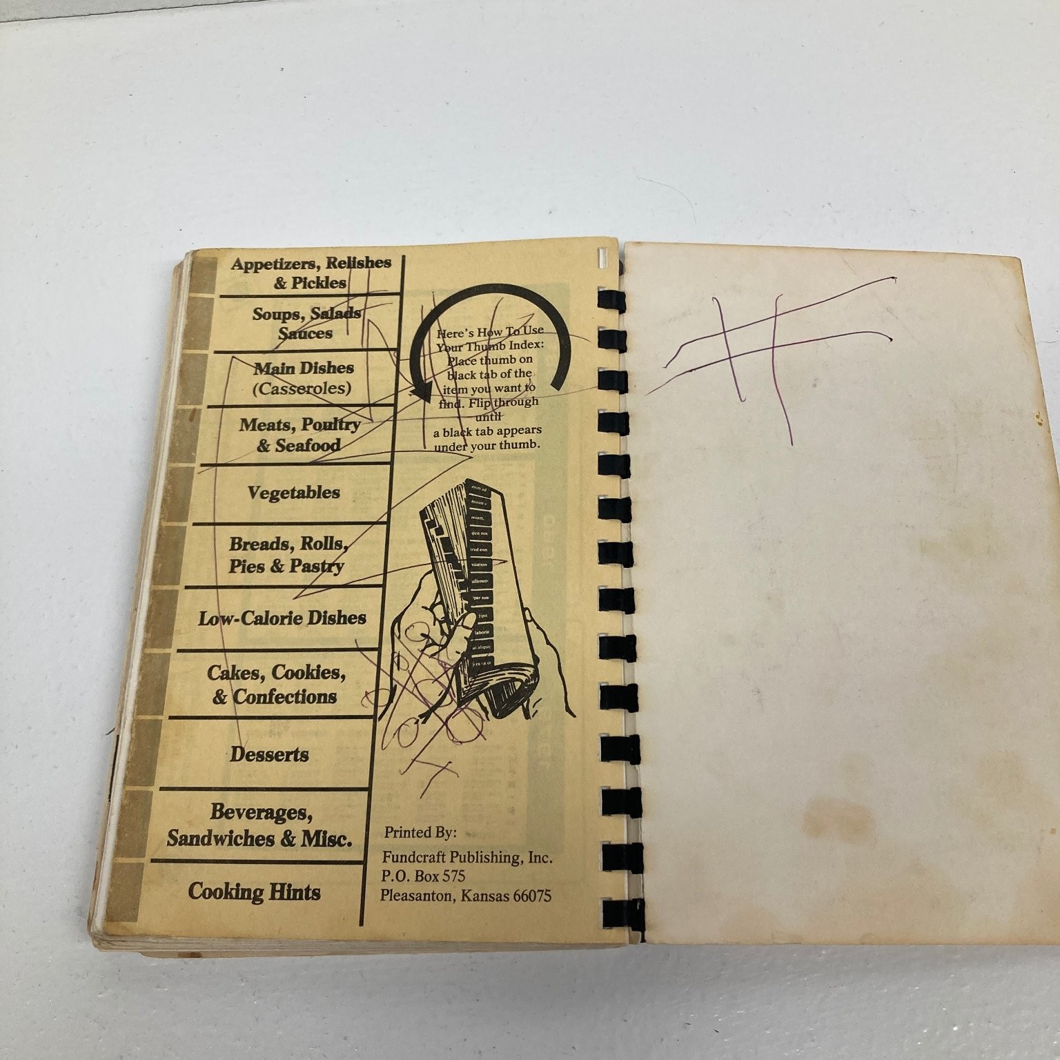 Cherished Recipes Cookbook Brownfield Church of God Vintage Community Spiral