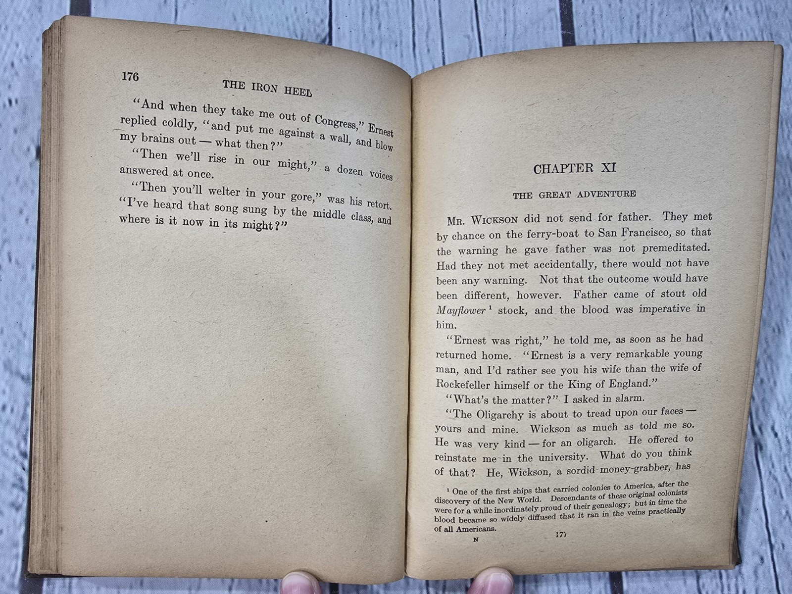 The Iron Heel By Jack London Antique 1913 Hardcover Dystopian Novel Good