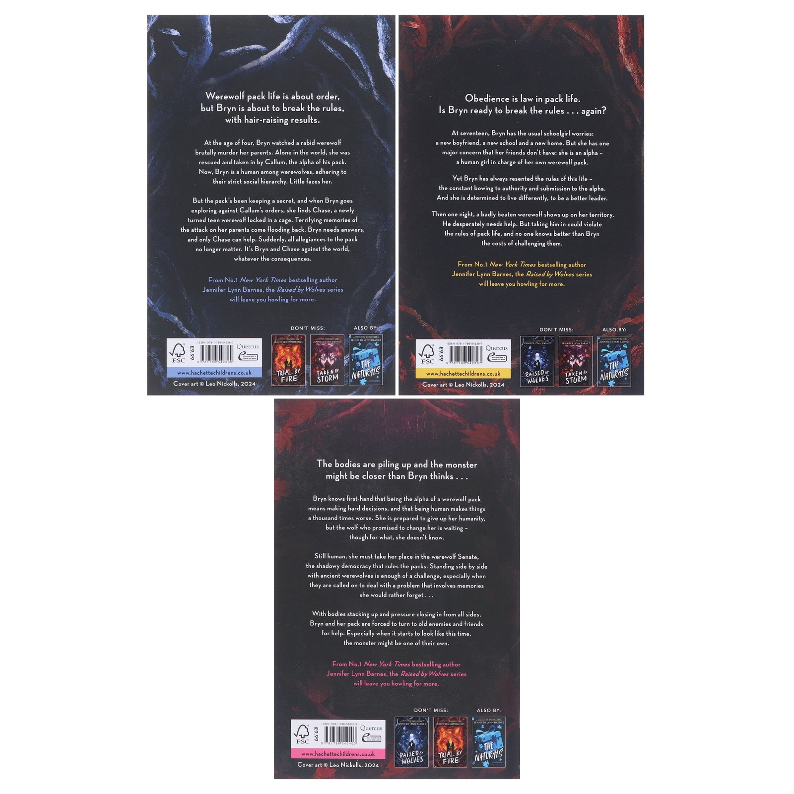 Raised by Wolves Series 3 Books Paperback- Ages 12+ – By Jennifer Lynn Barnes