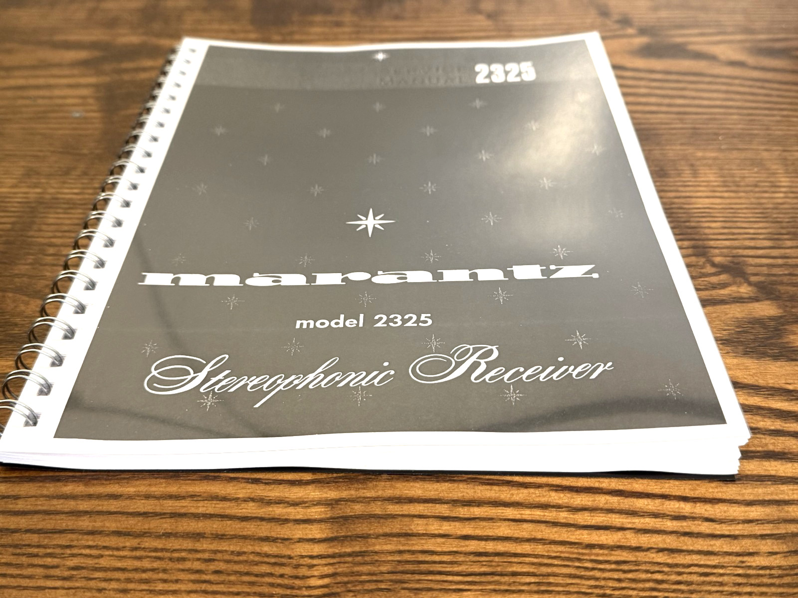 MARANTZ 2325 RECEIVER SERVICE MANUAL , BOUND, TOUGH COVERS, FOLDOUT DIAGRAMS