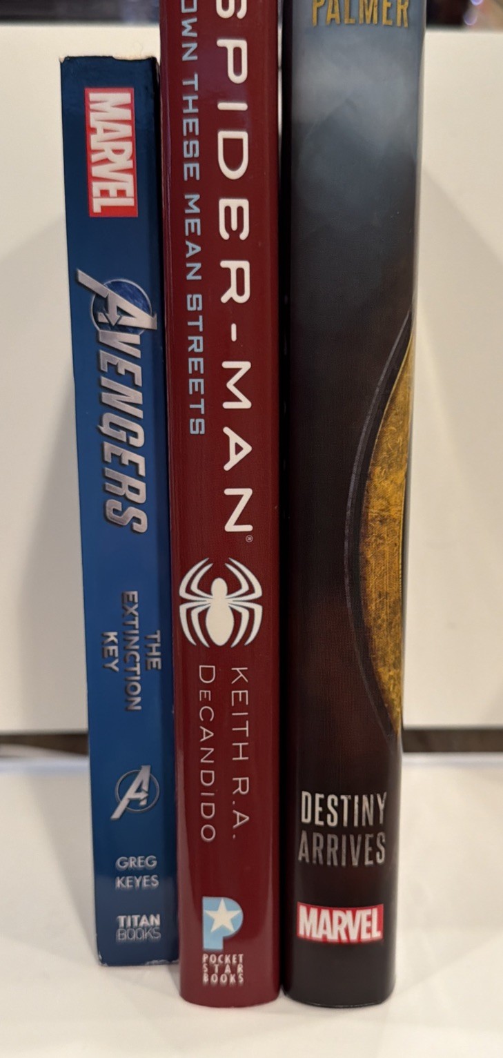 Lot Of 3 YA Books Super Heroes Avengers Spider-Man Young Adult