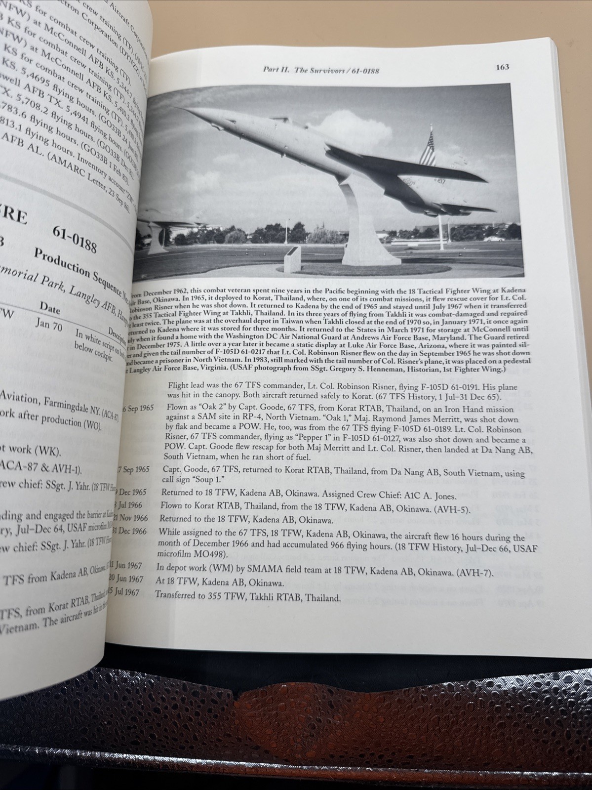 F-105 THUNDERCHIEFS: A 29-YEAR ILLUSTRATED OPERATIONAL HISTORY W Howard Plunkett