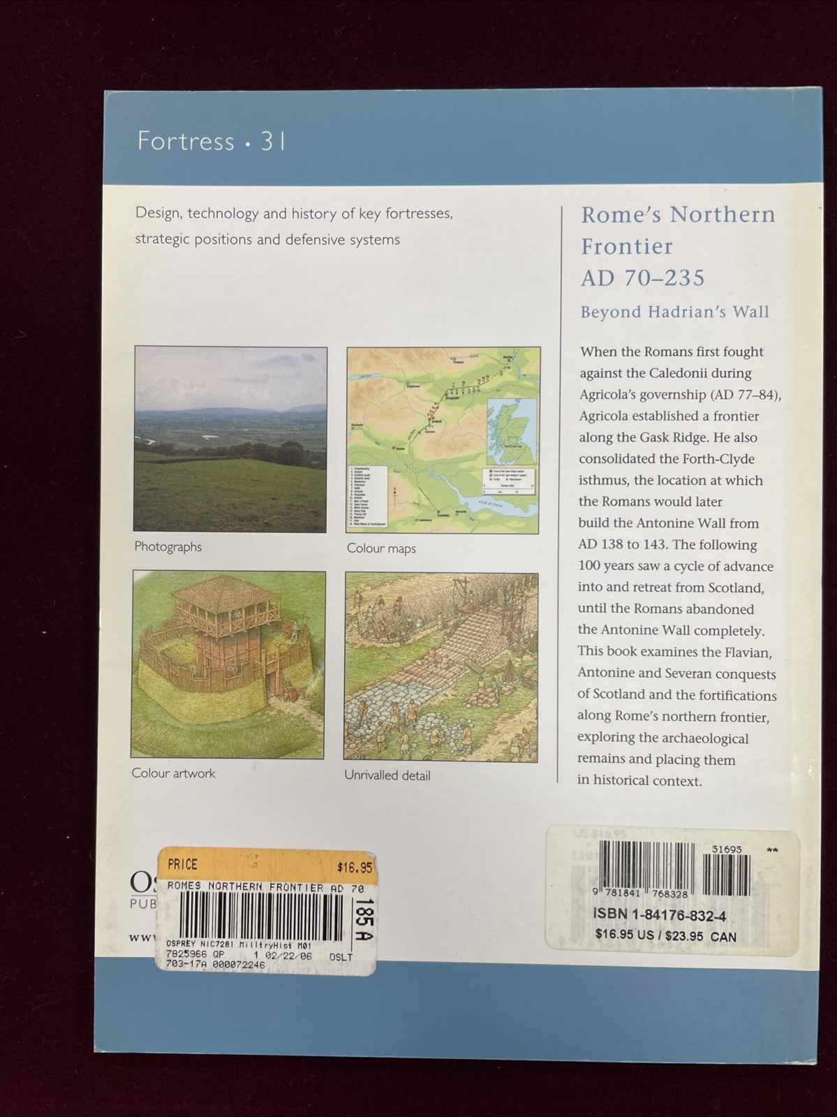 Rome’s Northern Frontier AD 70-235 – Osprey Fortress Series #31, 64 Pages, SB