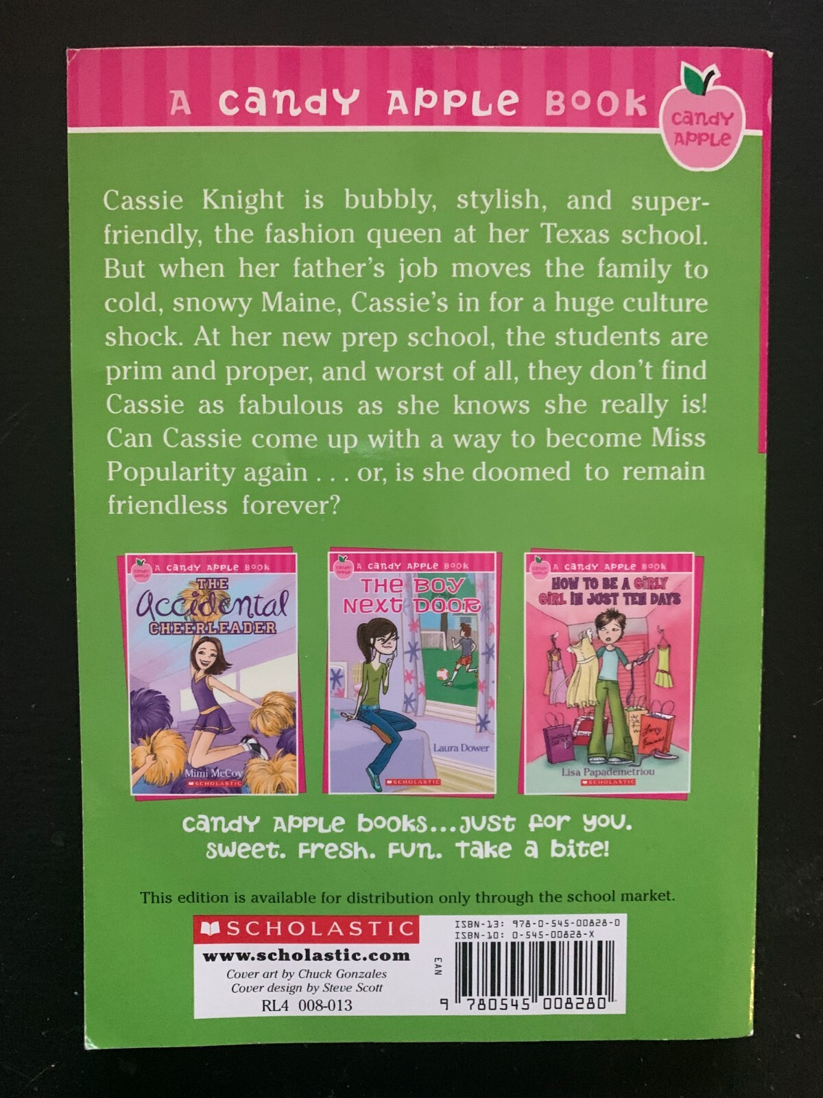 3 A Candy Apple Books: Accidental Cheerleader, Babysitting Wars, Miss Popularity