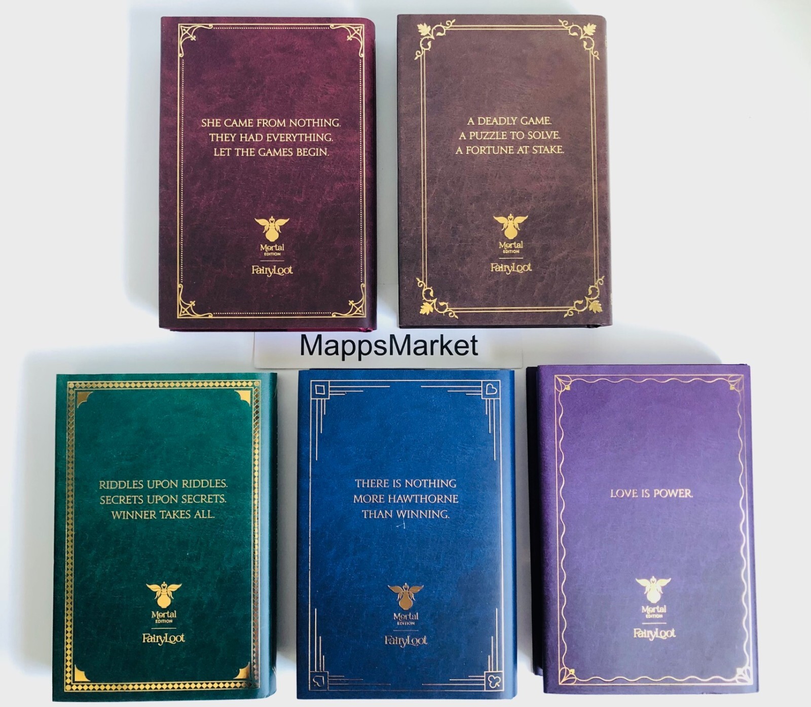 Inheritance Games Books 1-4 SIGNED by Jennifer Lynn Barnes FAIRYLOOT Stenciled