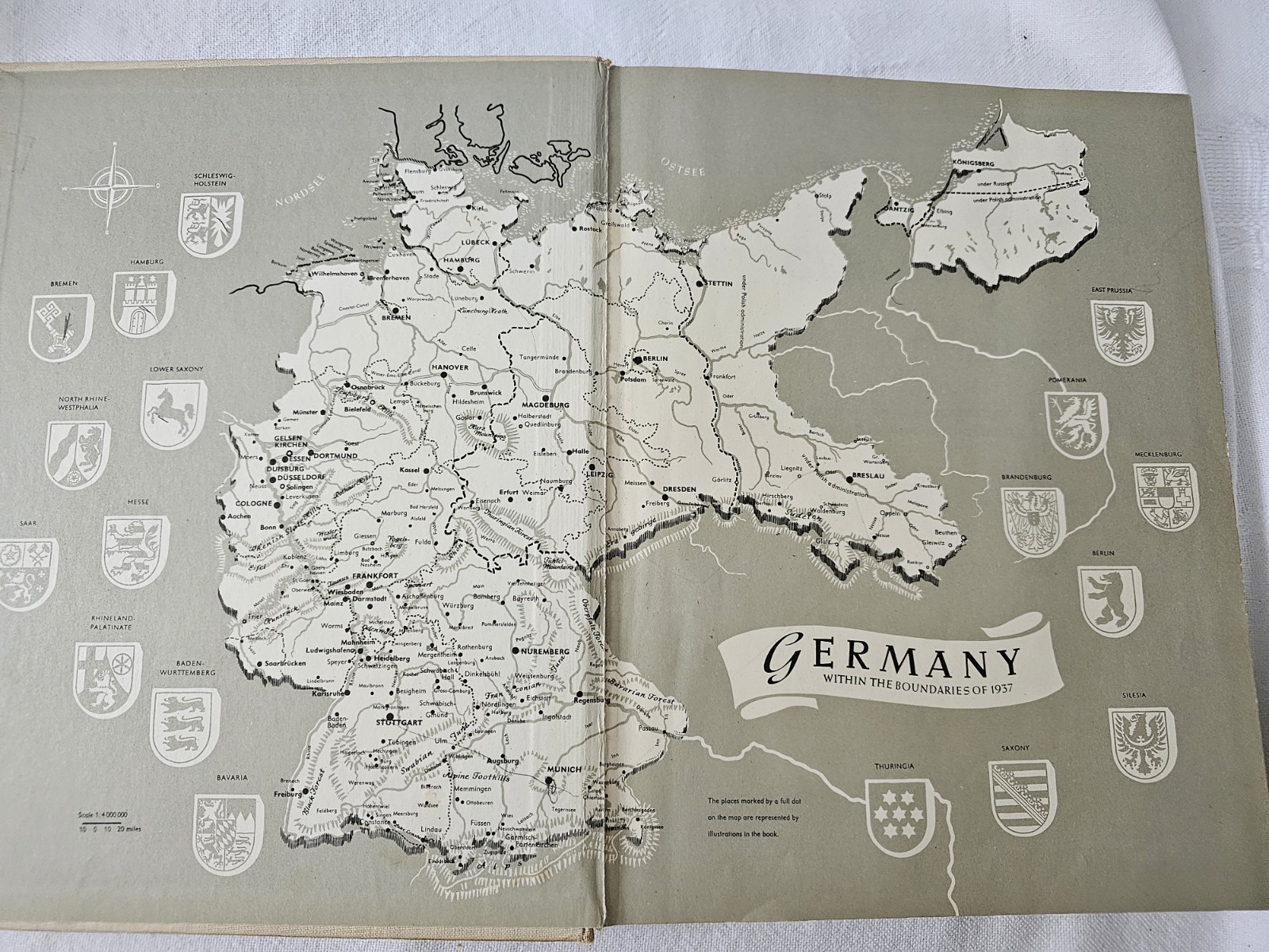 Germany Countryside, Cities, Villages, People 19th Edition 1956 Hardback Book