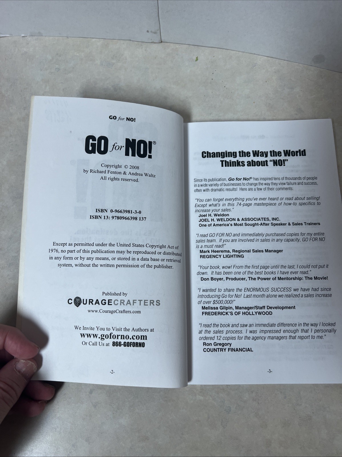 Go for No! Yes is the Destination, No is How You Get There