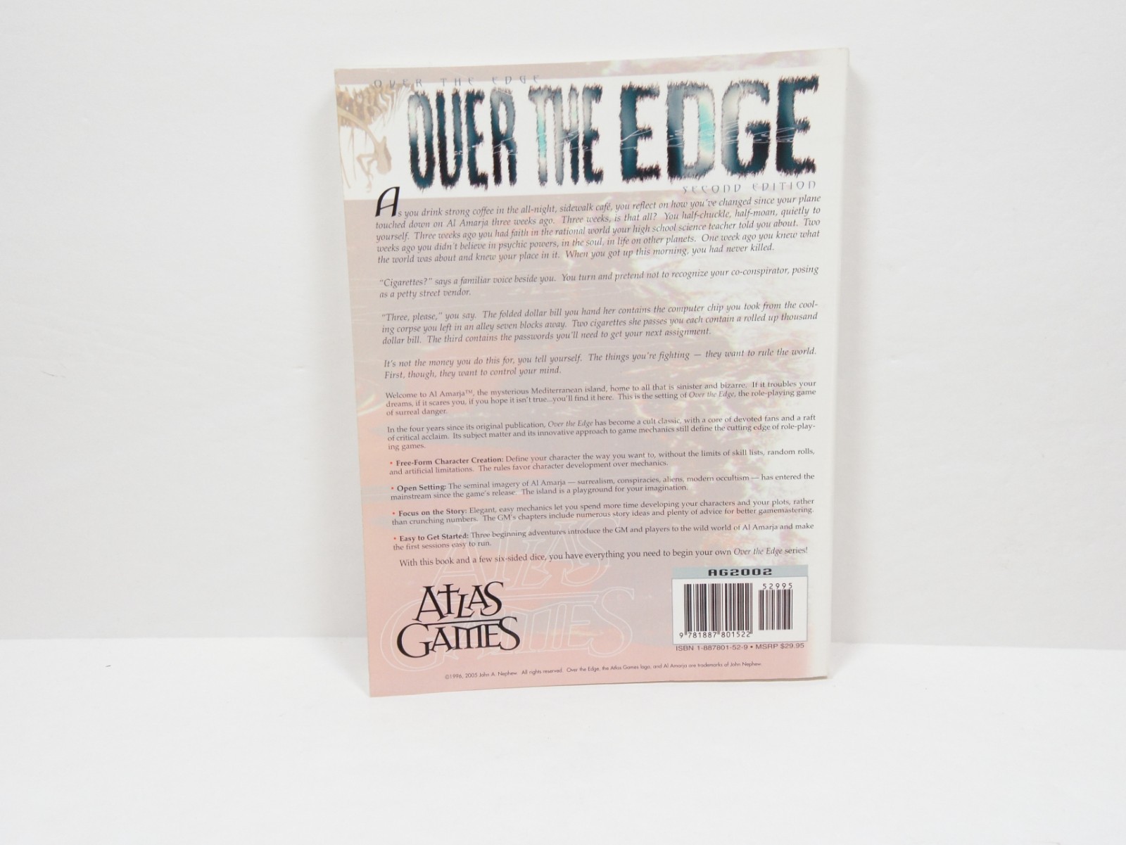 Over The Edge Second Edition Atlas Games Surreal Danger RPG Rulebook AG 2002