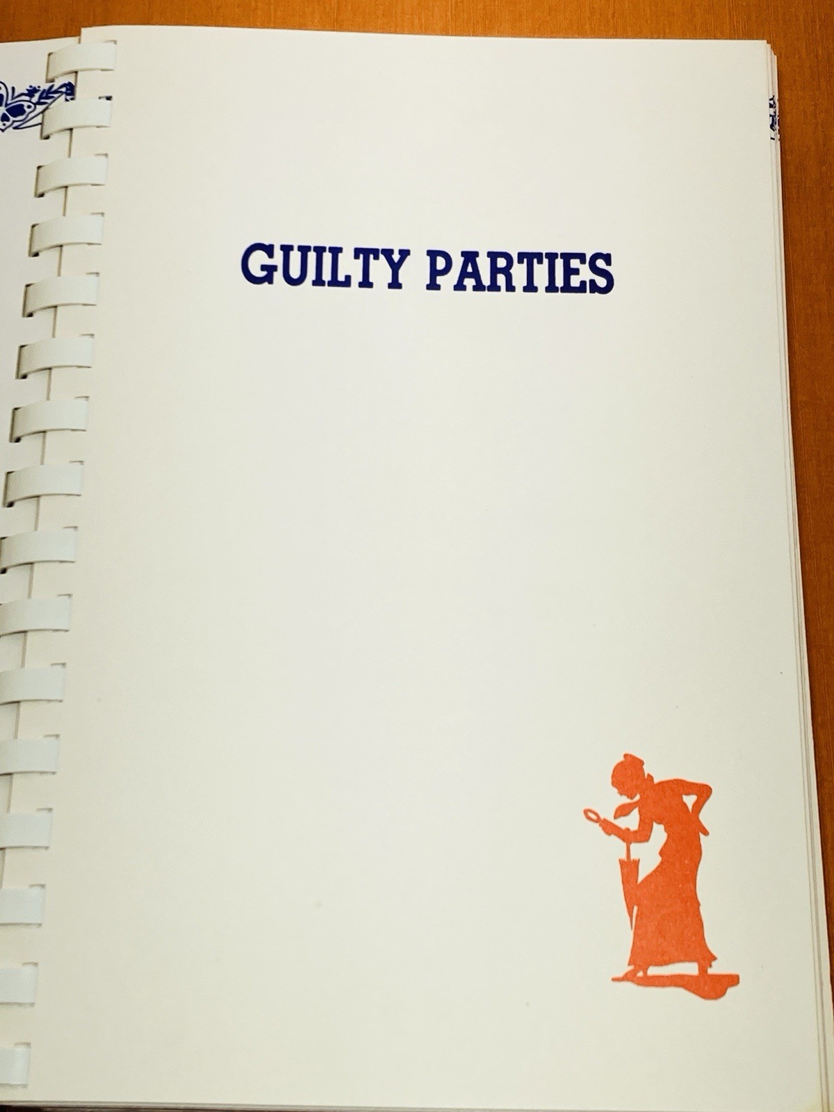 VTG Cookbook And Then They Were Done Solving the Mysteries of the Kitchen 1986