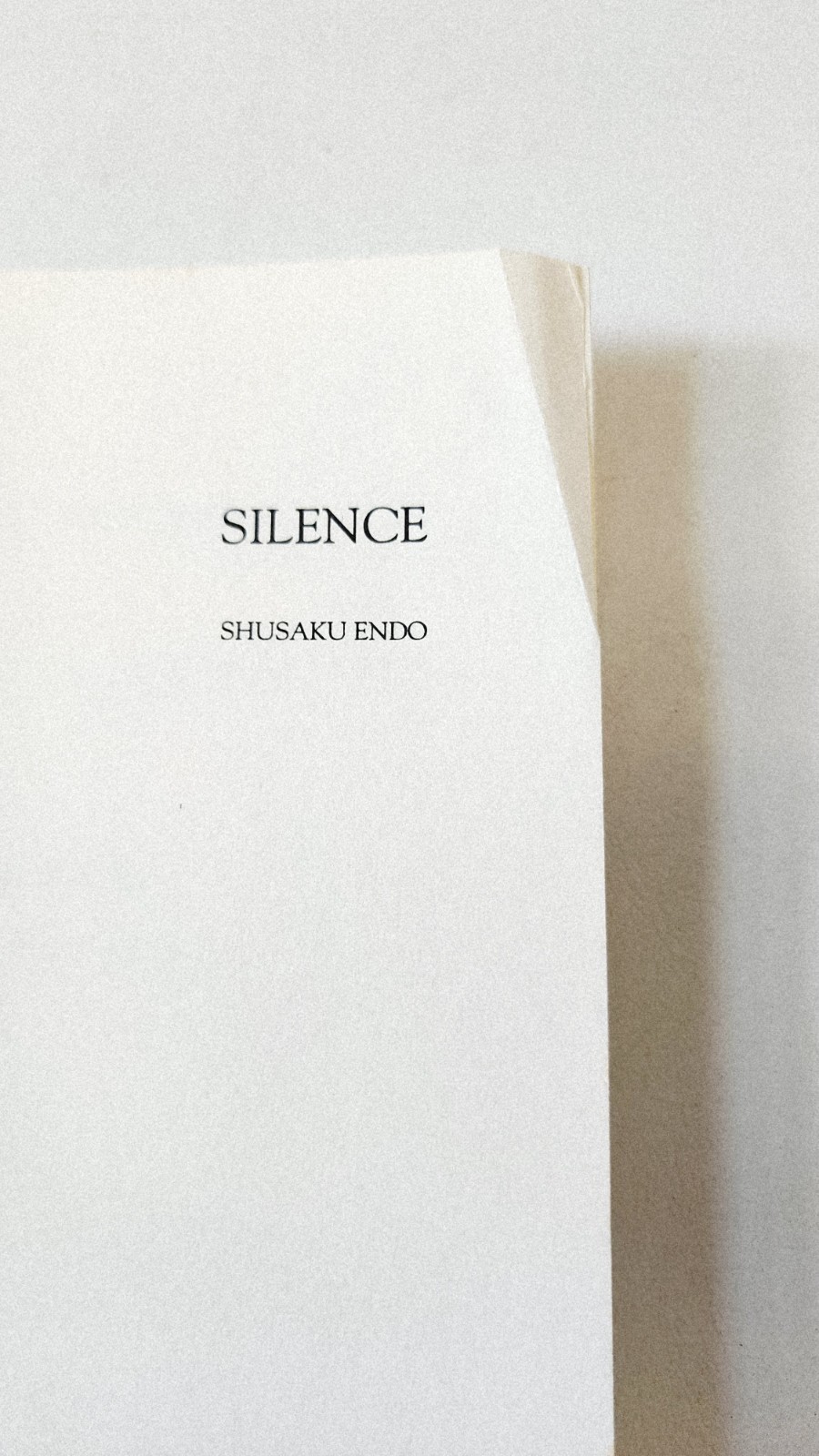 Silence by Endo, Shusaku PB 1980