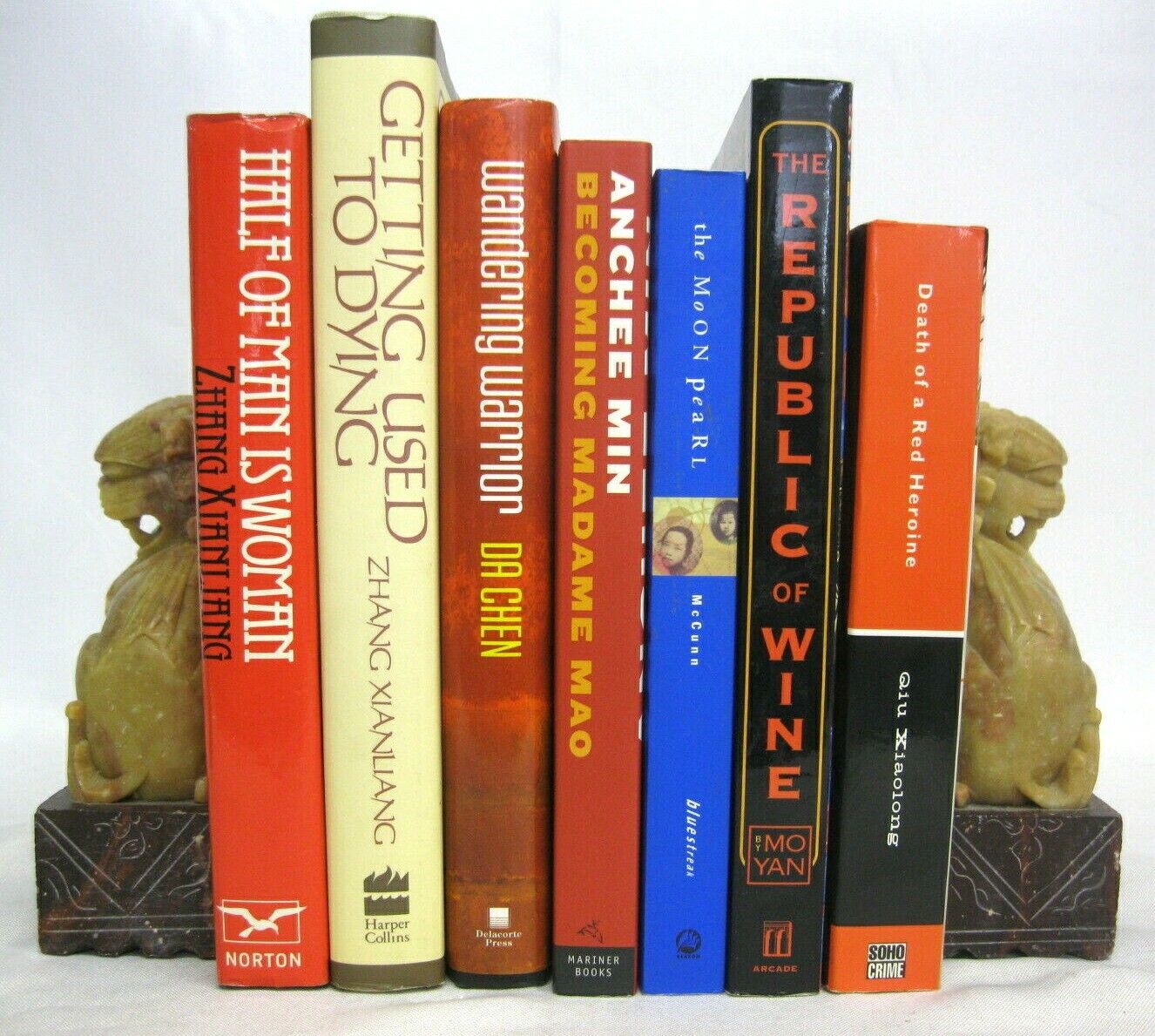 Chinese Novels Fiction 7 Books Xiaolong Zhang Xianliang Moon Pearl Anchee Min