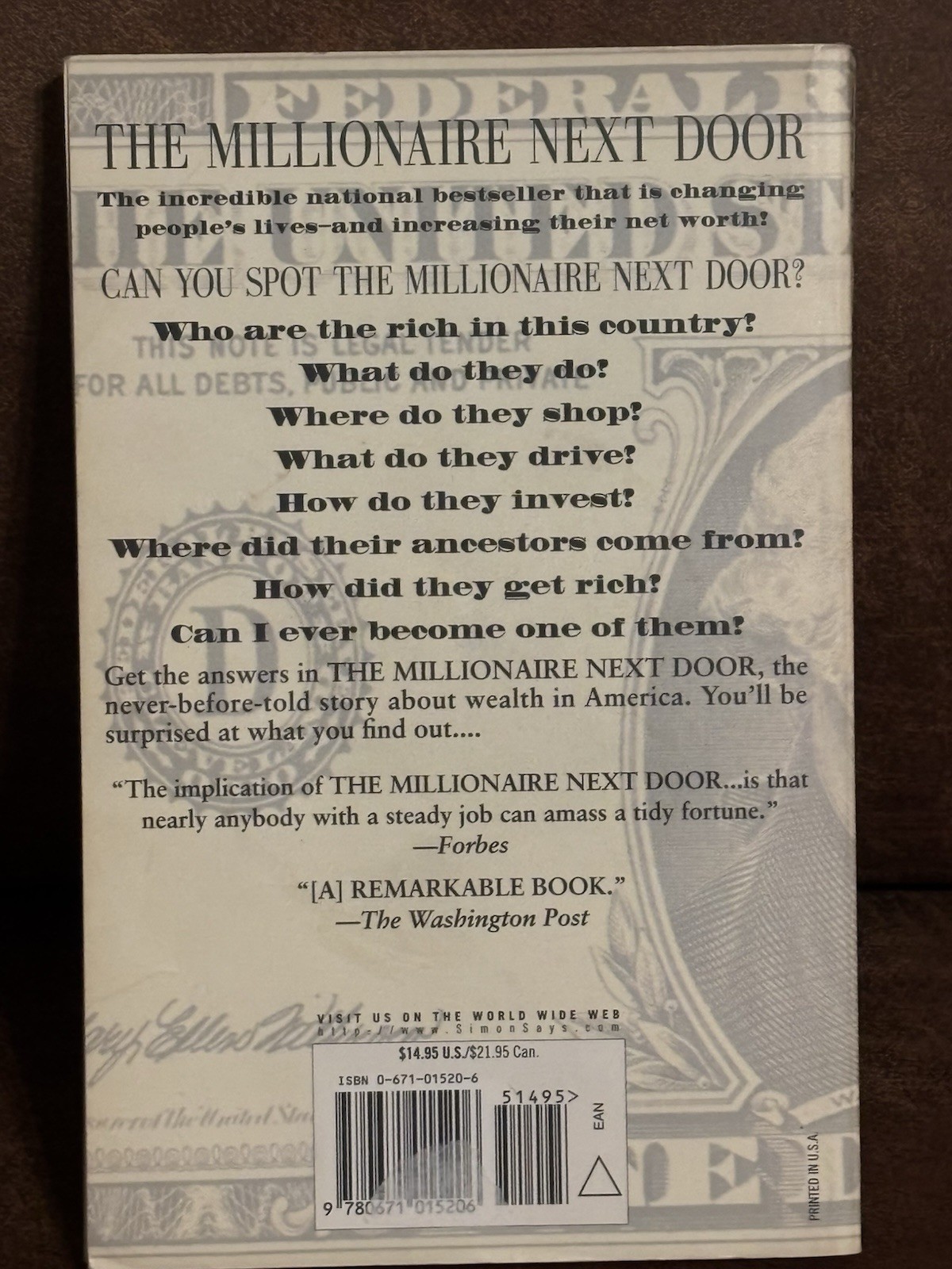The Millionaire Next Door, USED-Good, Stanley, Thomas J.,Danko, William D.