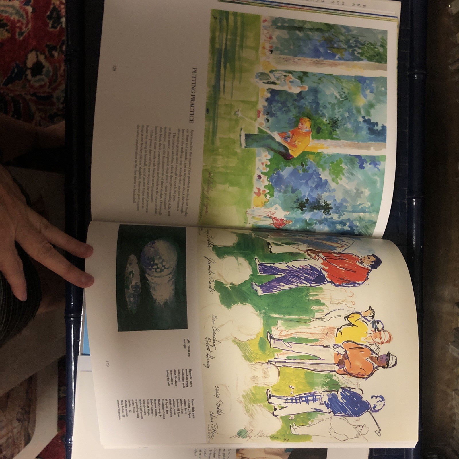 Leroy Neiman BIG-TIME GOLF Hardcover 1996 VG 4th Printing In Perfect Shape