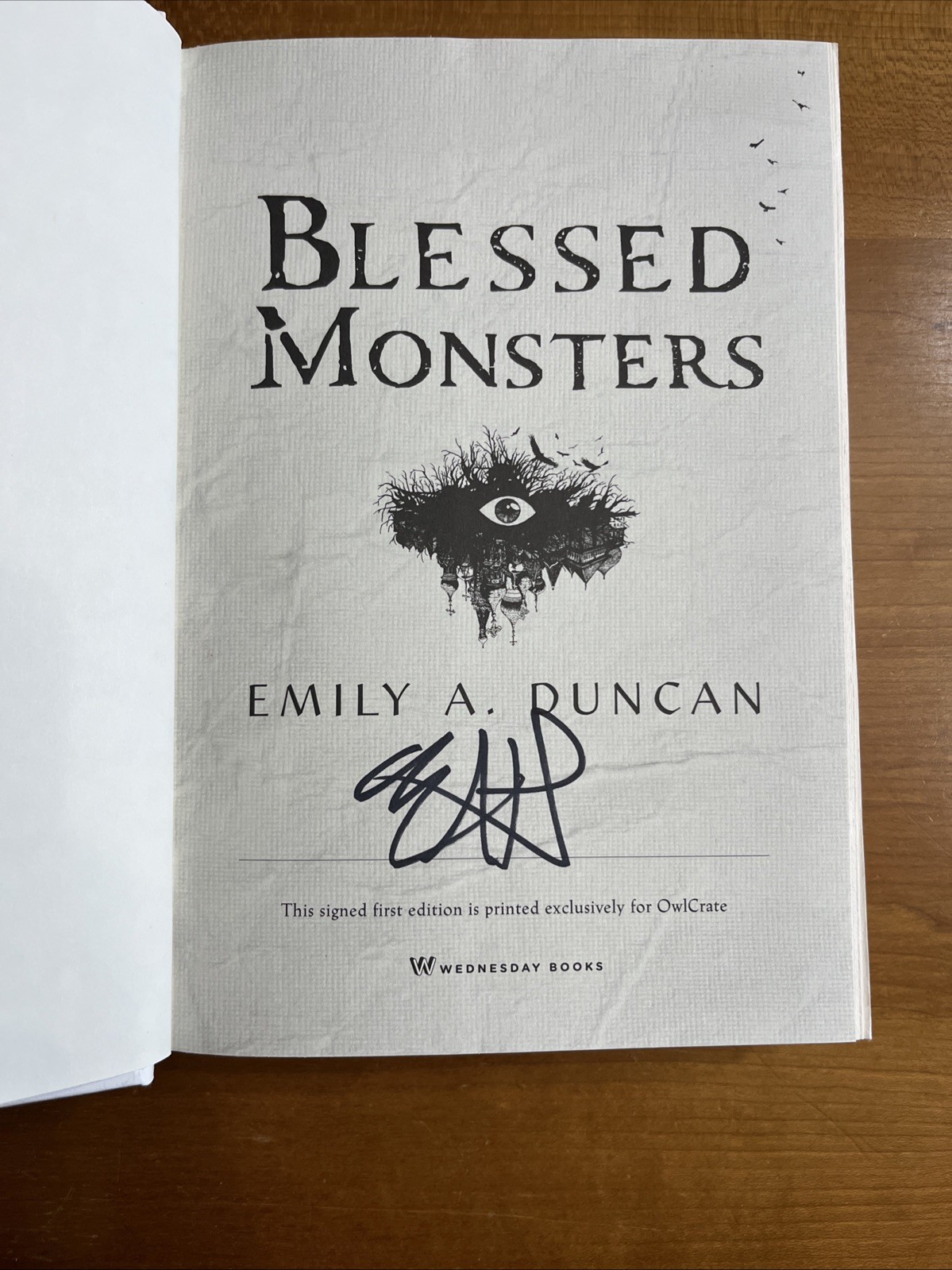 Blessed Monsters by Emily A. Duncan 1st Ed. HC/DJ SIGNED