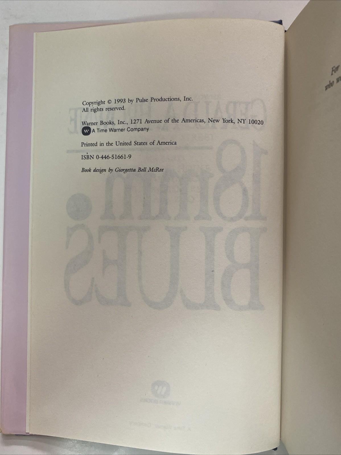 18mm Blues by Gerald A. Browne (1993, Hardcover)