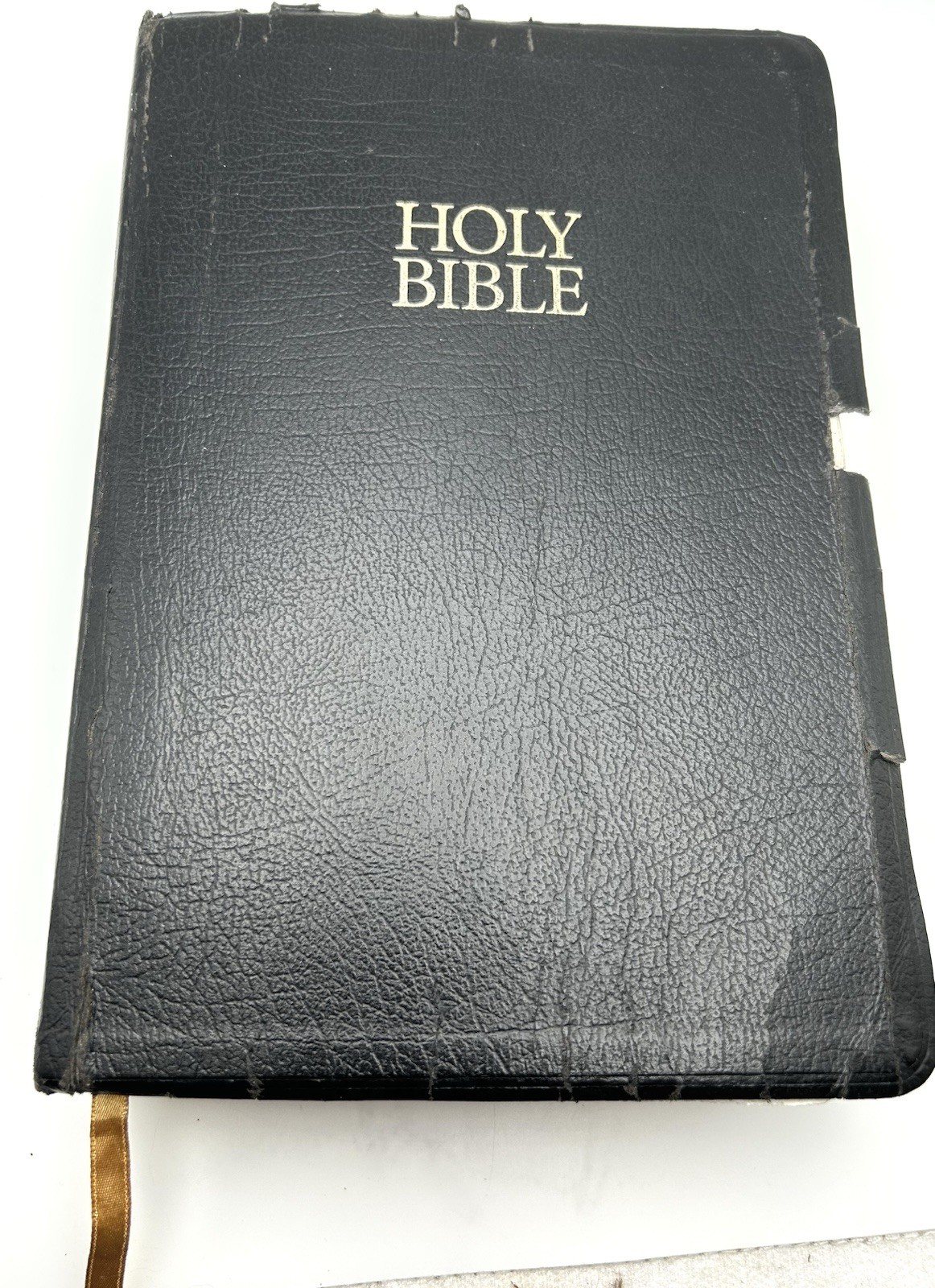 The King James Study Bible Black Bonded Leather Indexed Nelson 135 1988
