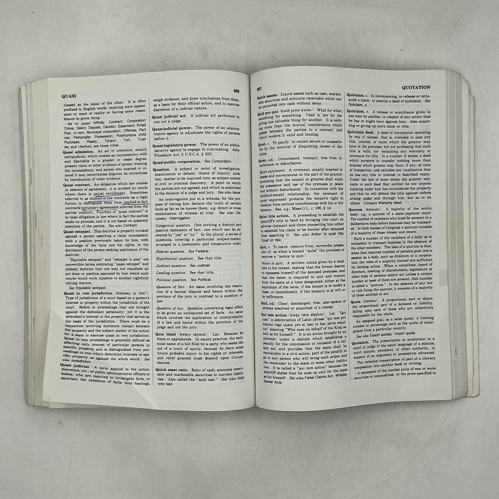 Vintage Black’s Law Dictionary With Pronunciations Henry Black Blue PB 1994 Law