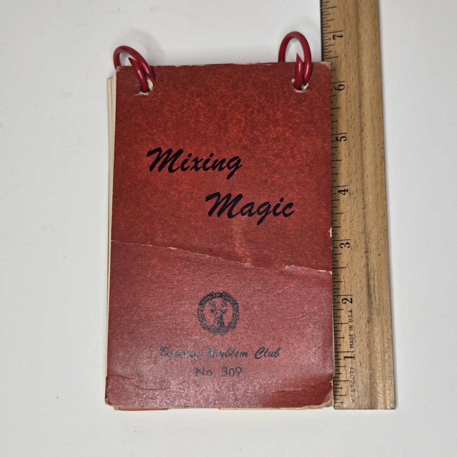 Mixing Magic Recipe Booklet – Downey Emblem Club No. 309 – Vintage – Ring Bound