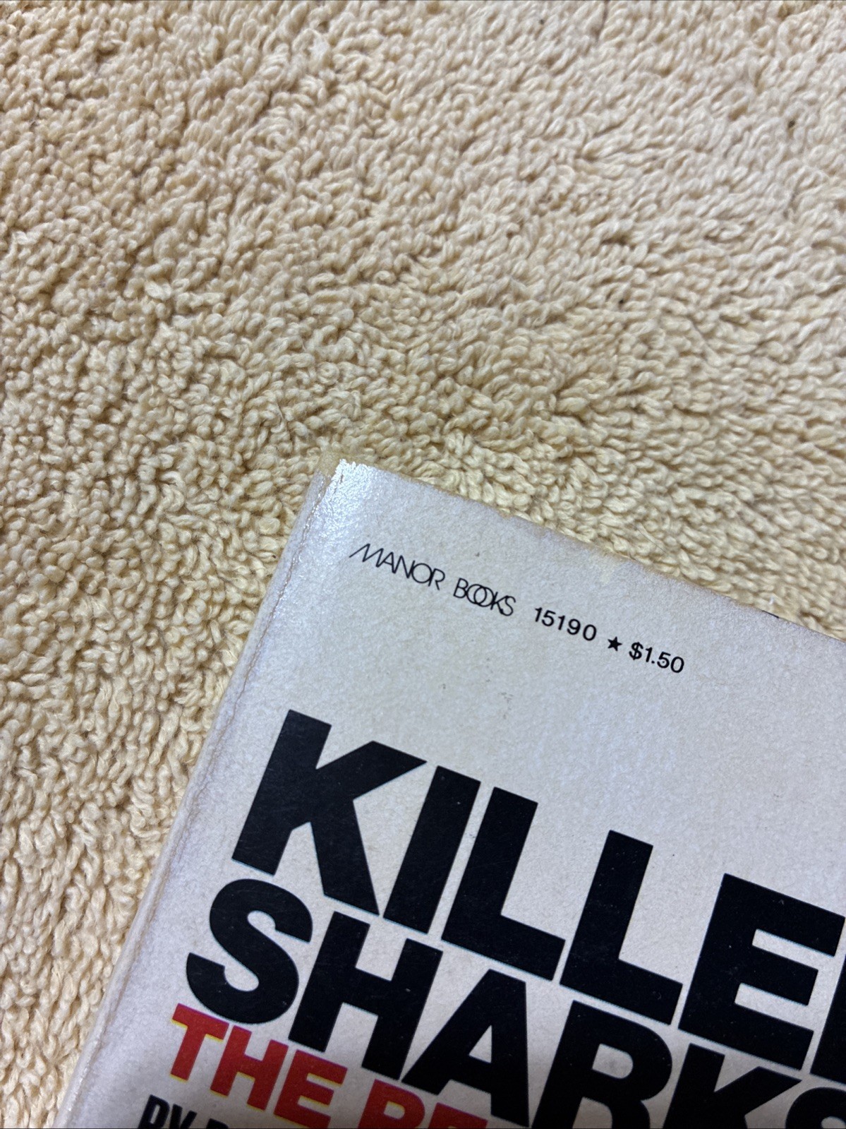 Killer Sharks: The Real Story by Brad Matthews Vintage 1977 PB Shark Book V RARE