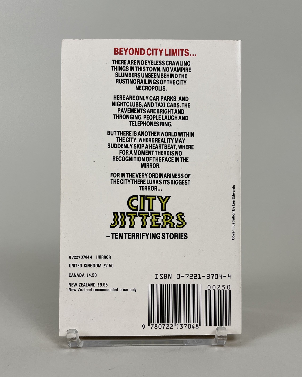 1986 City Jitters Christopher Fowler Sphere 1st UK PB AWESOME Lee Edwards cover