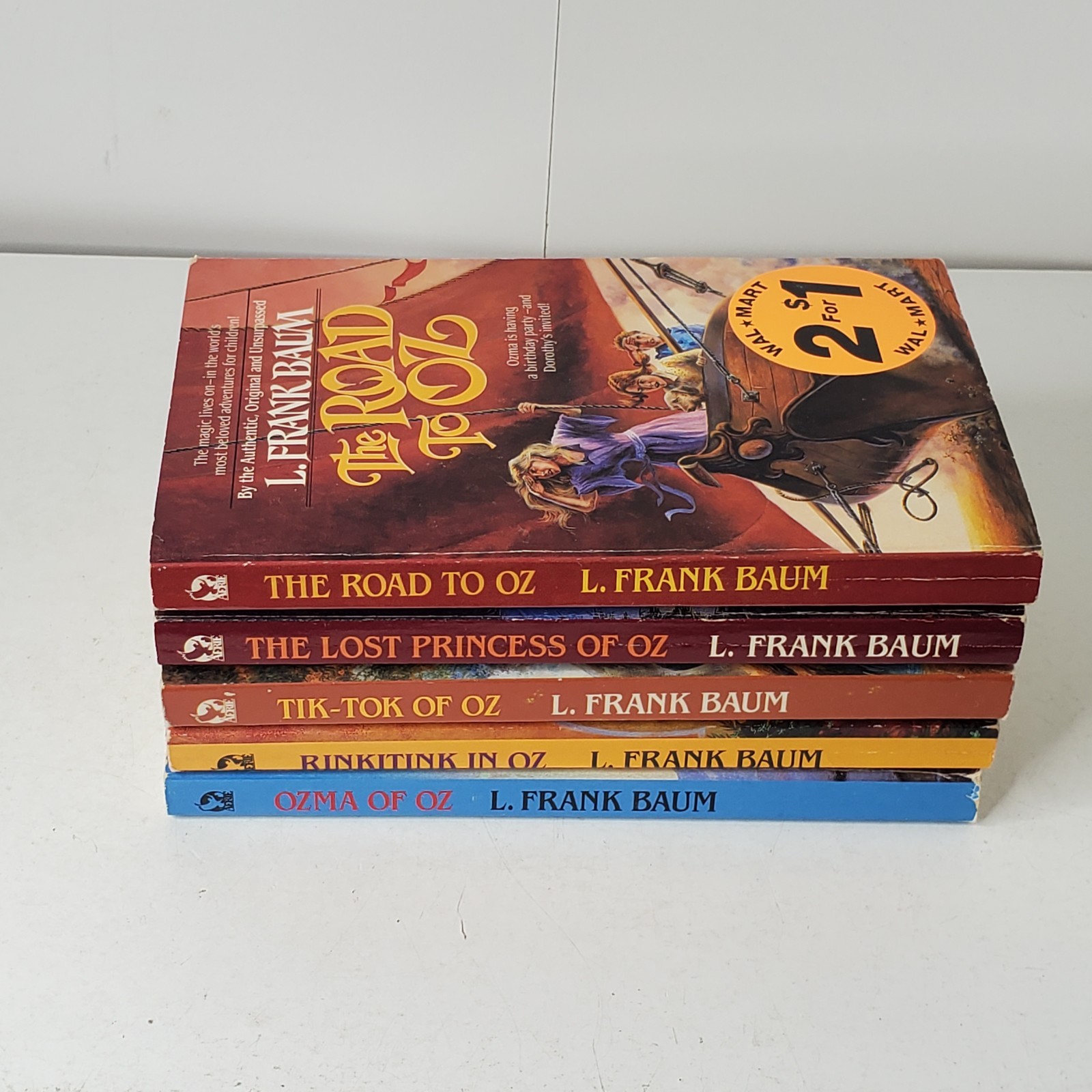 Lot of 5 Wizard of Oz Series Paperback Book L. Frank Baum Walmart Special PB
