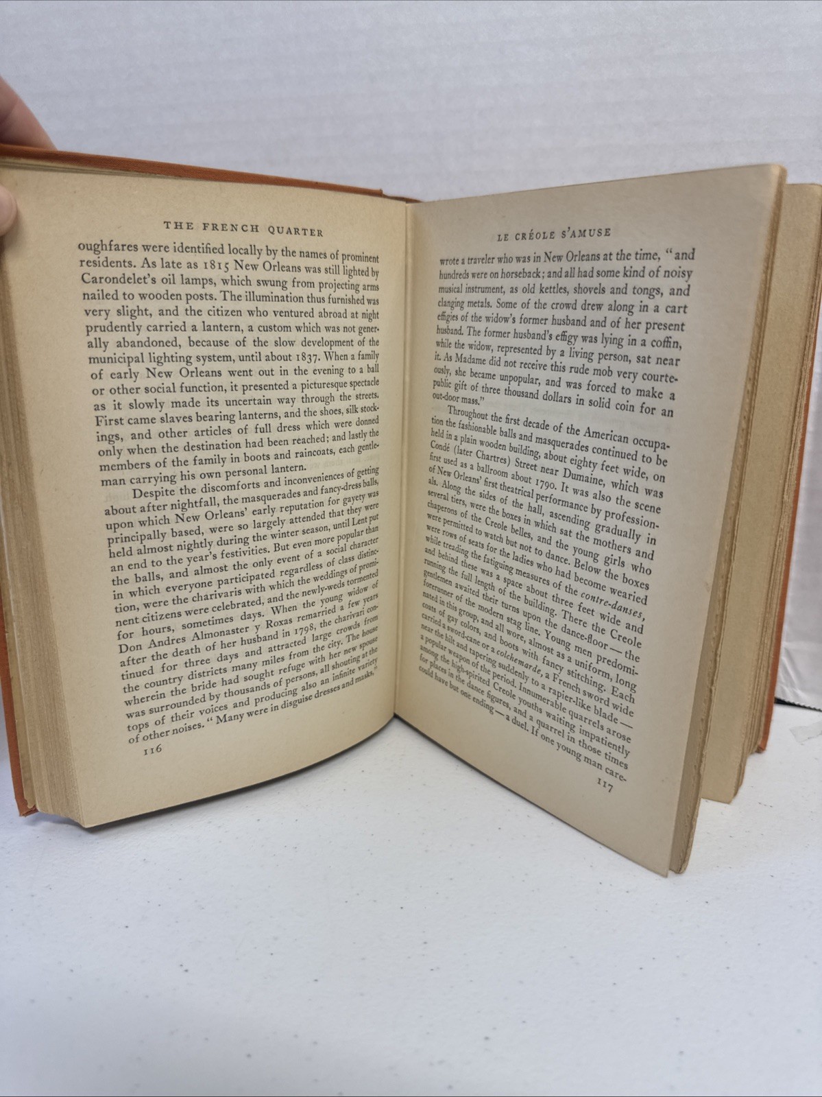 The French Quater, by Herbert Asbury 1938 Book Hardcover
