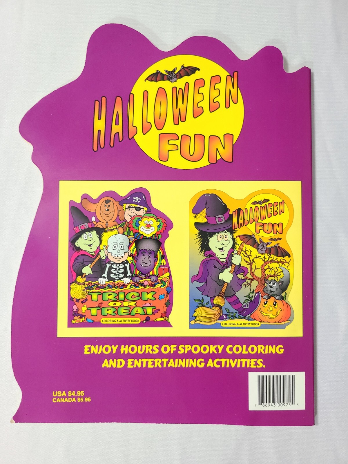 NOS Vintage 1999 Trick Or Treat Halloween Coloring & Activity Book 75 Pages New